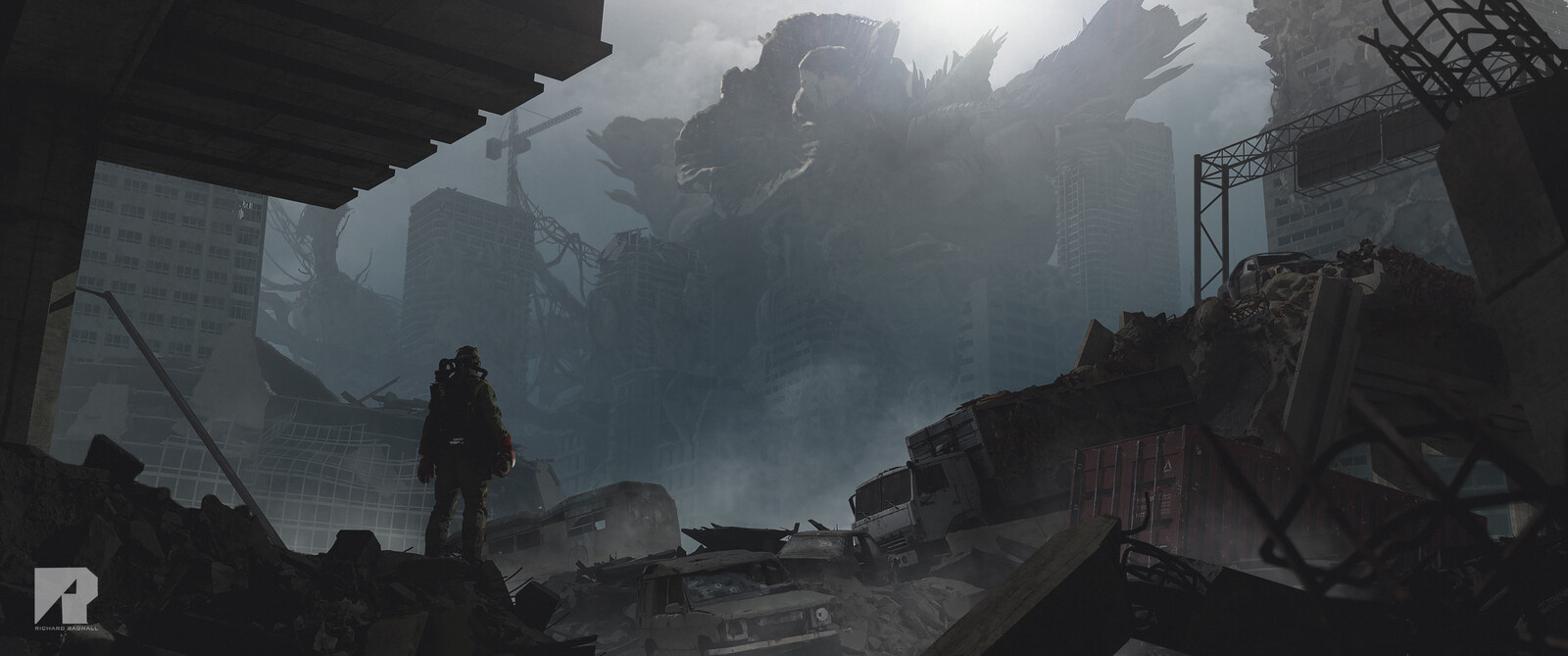 Post Apocalyptic Sci-fi Environment Concept Artwork