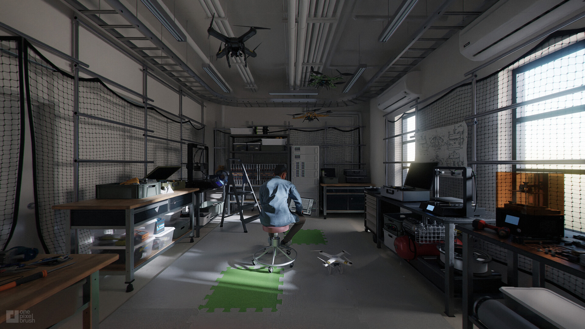 ArtStation Power of lighting MacBook Pro commercial