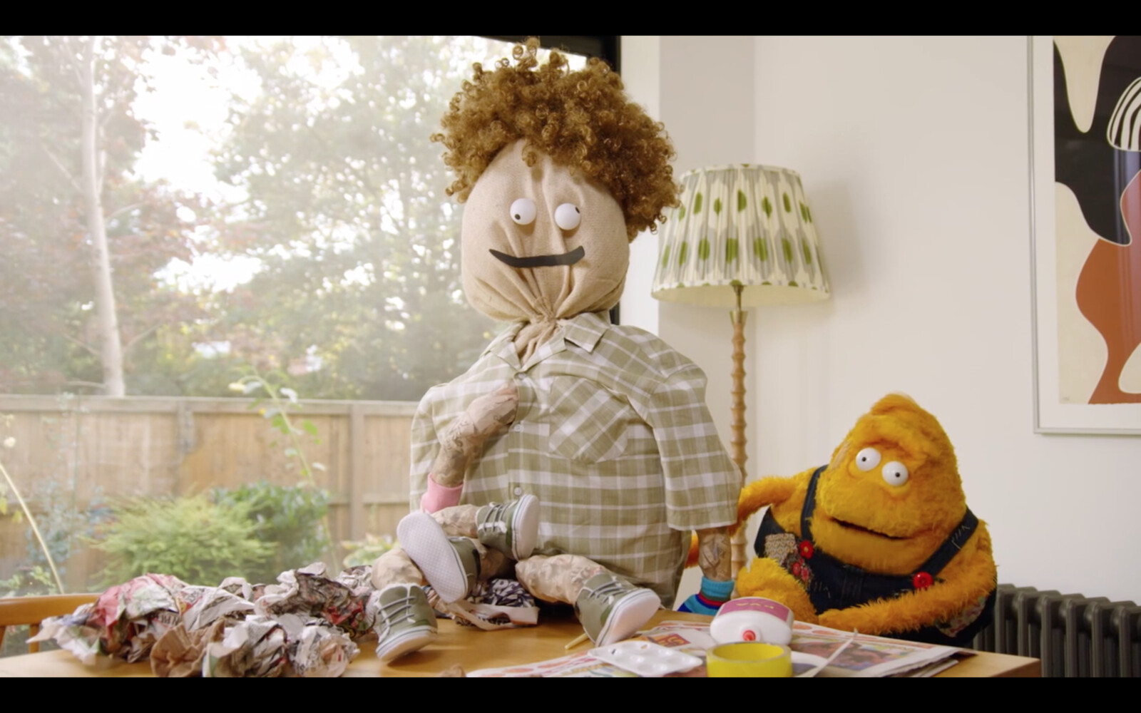 Saturday Mash-Up Live! CBBC
‘Guy Fawkes Scarecrow’ as if made by puppet Stanley.