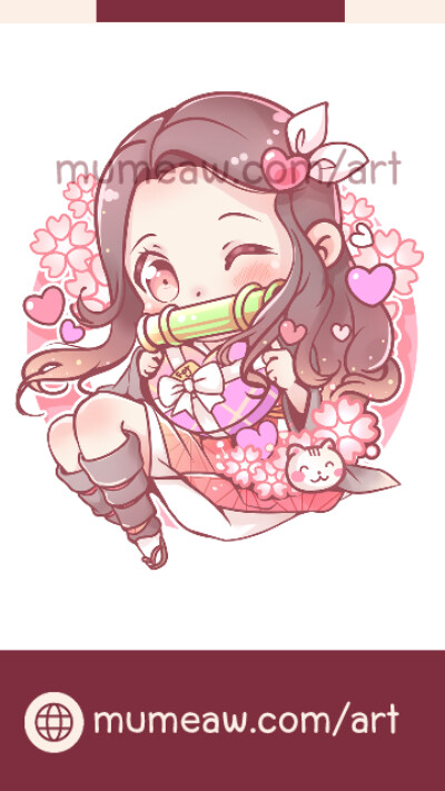 Cute nezuko wallpaper cheap