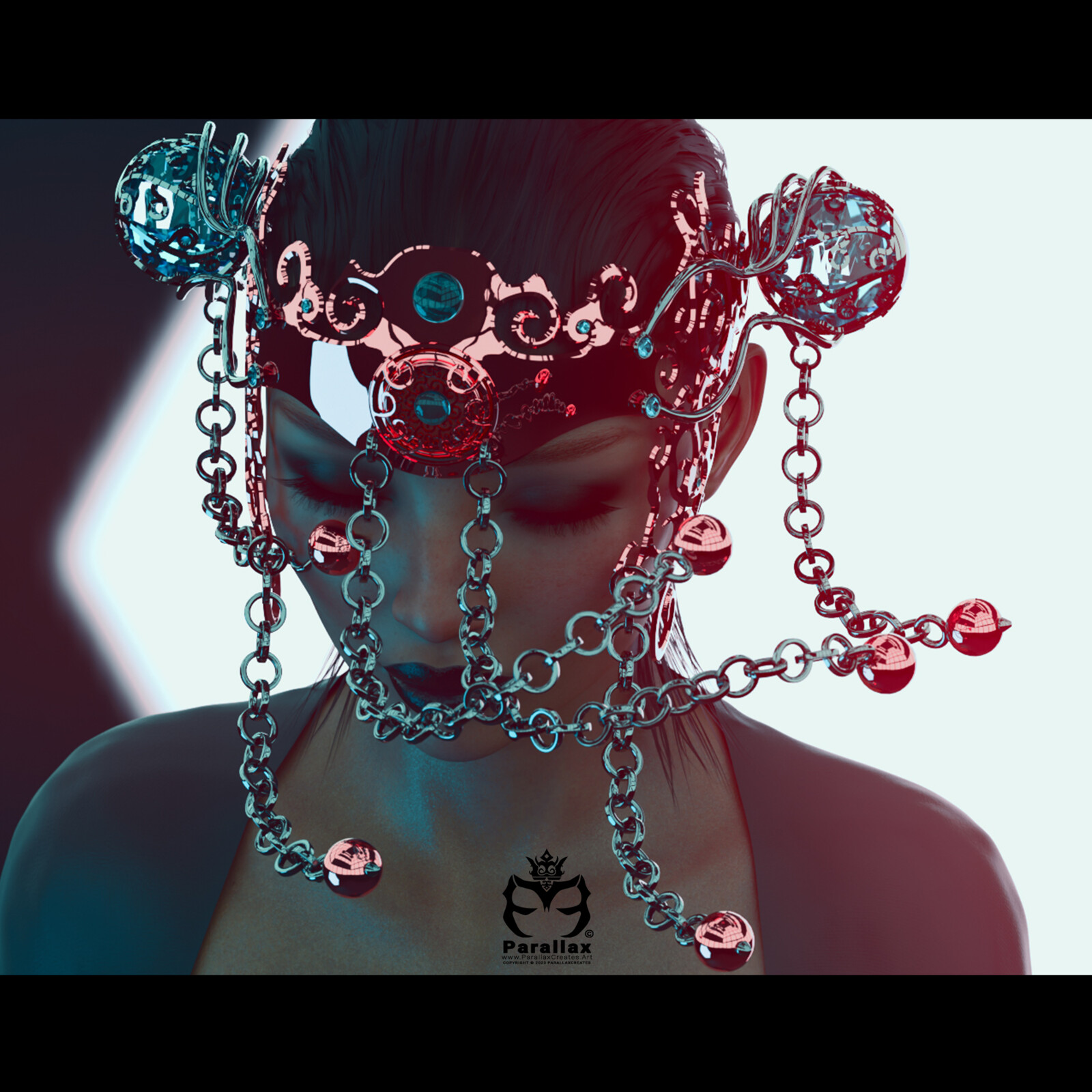 The Veil of Zodi an Elaborate 3D Jewelry by ParallaxCreates