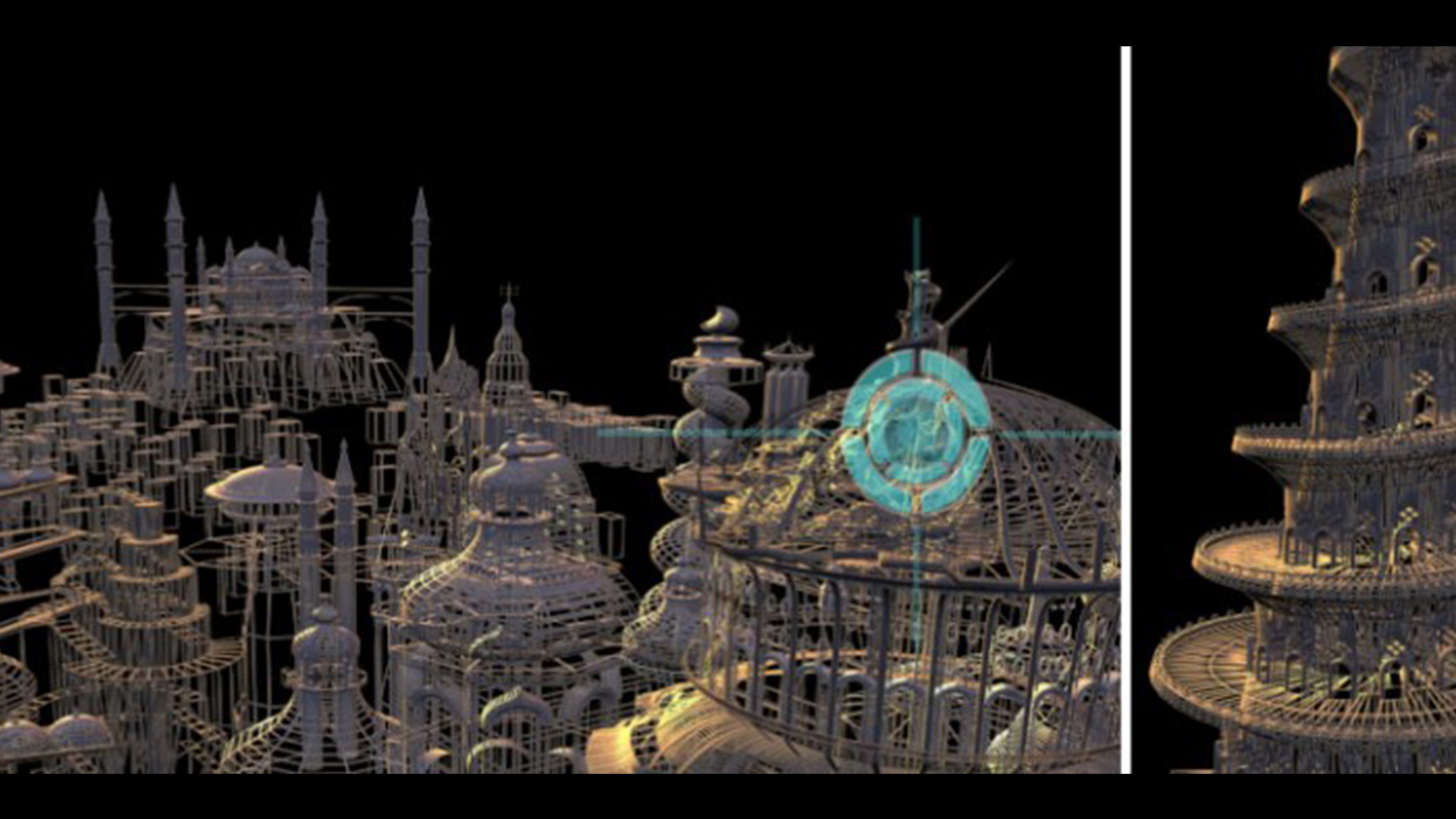 Dungeons and Dragons 2001 Built the city model and then destroyed the pieces to look like the dragons destruction. Created in 2001