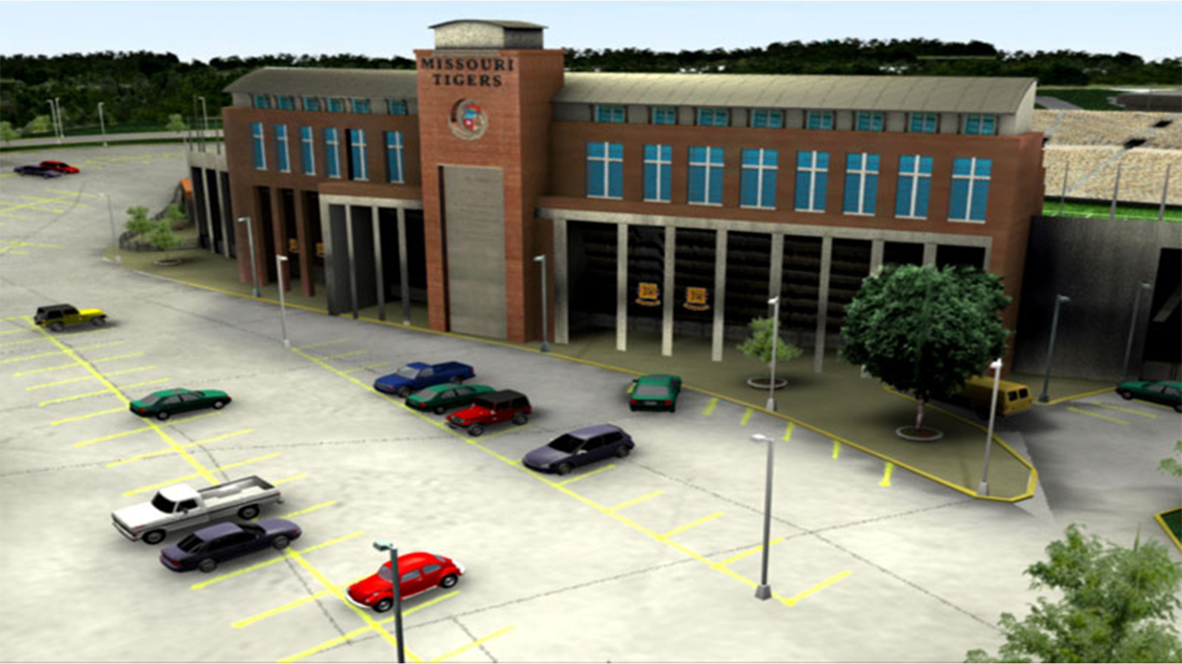 Missouri Tigers College campus project. Created in 2002