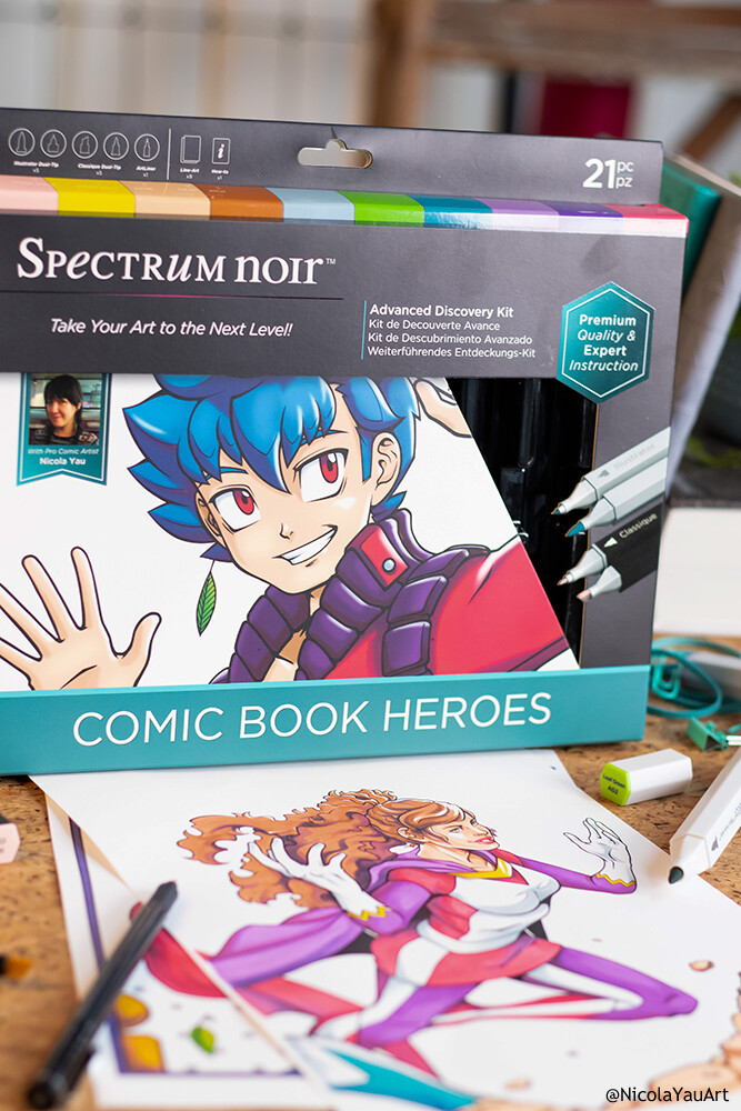 Spectrum Noir Adv Discovery Kit - Comic Book Heroes -Crafter's