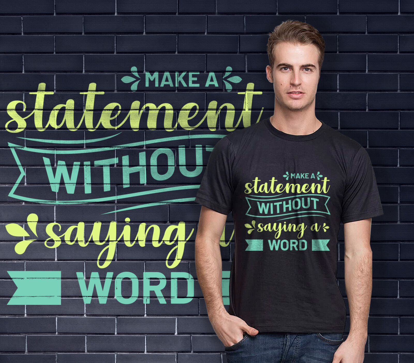 T shirt deals word design
