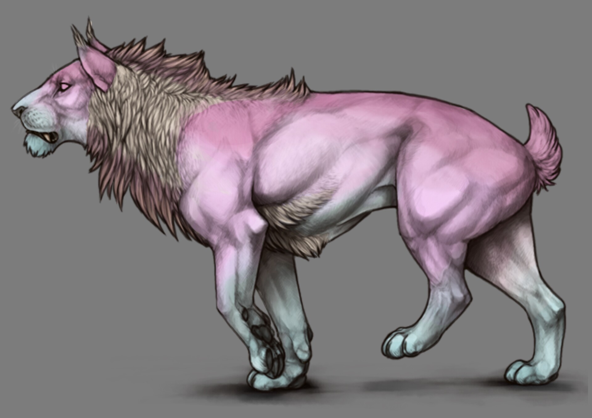 Artstation lioden mane marking idea