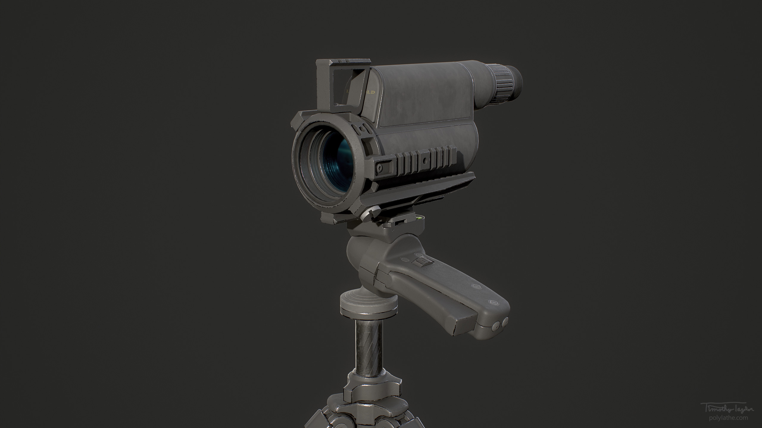 Tactical Spotting Scope - Black Close-up