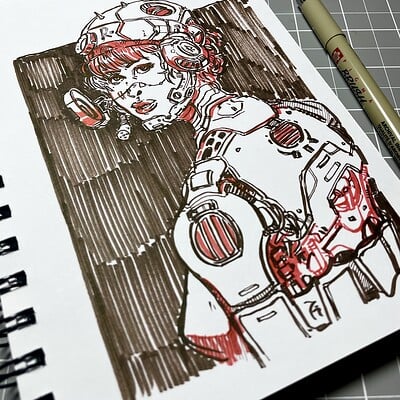ArtStation - Man Portrait, traditional art, no ai