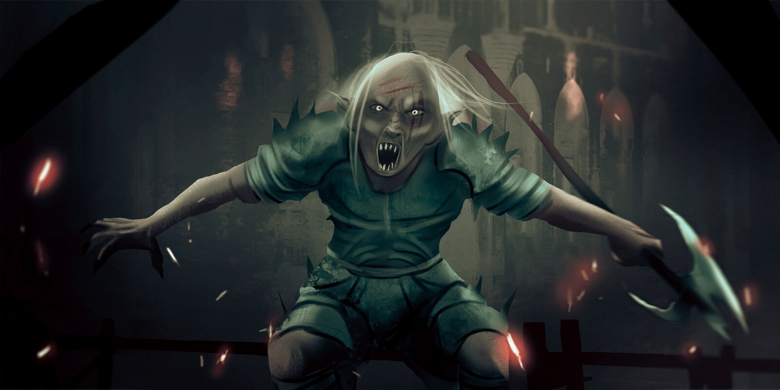 Orc under Attack LOTR