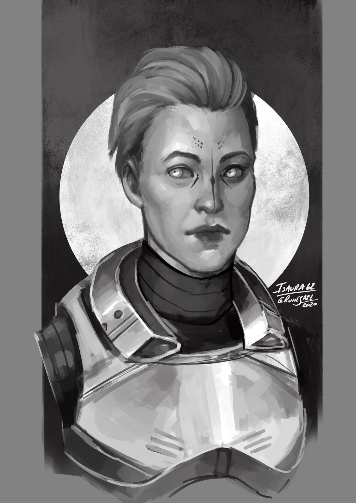 Destiny 2 charcter sketch.