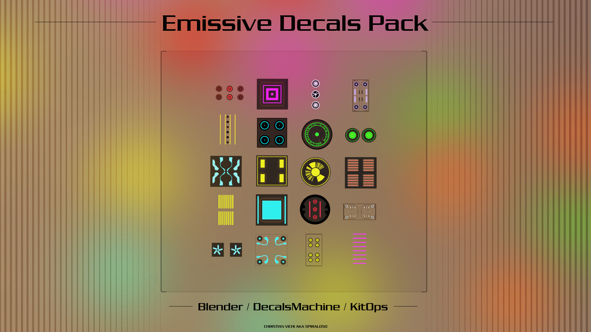 ArtStation Emissive Decals for Blender / Decals Machine / KitOps