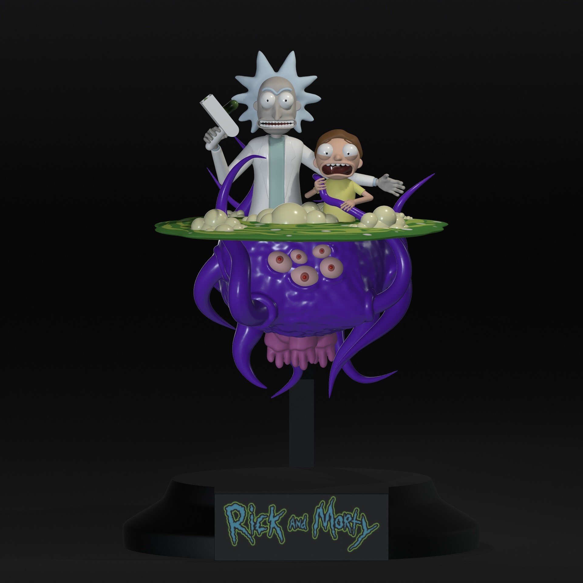 Artstation - Rick And Morty In 3d Toys