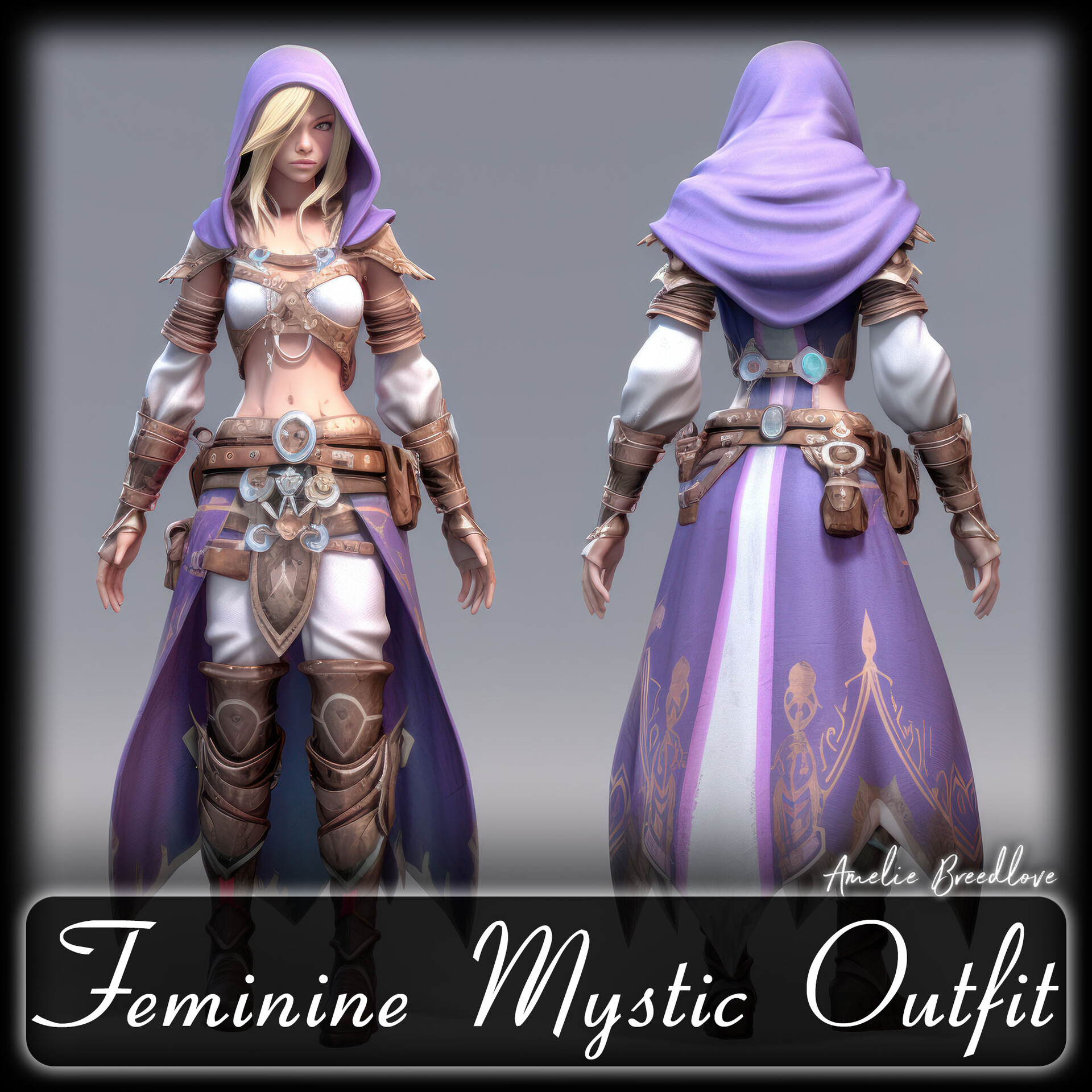 ArtStation - 200 Feminine Mystic Outfit Reference Pack | 4K | v.164