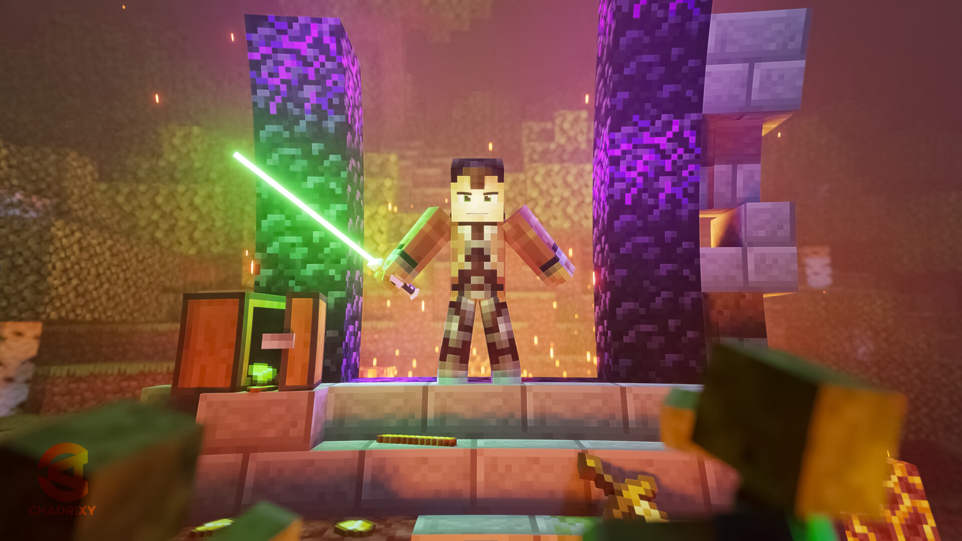 Minecraft - Jedi in Danger by Chadrixy
