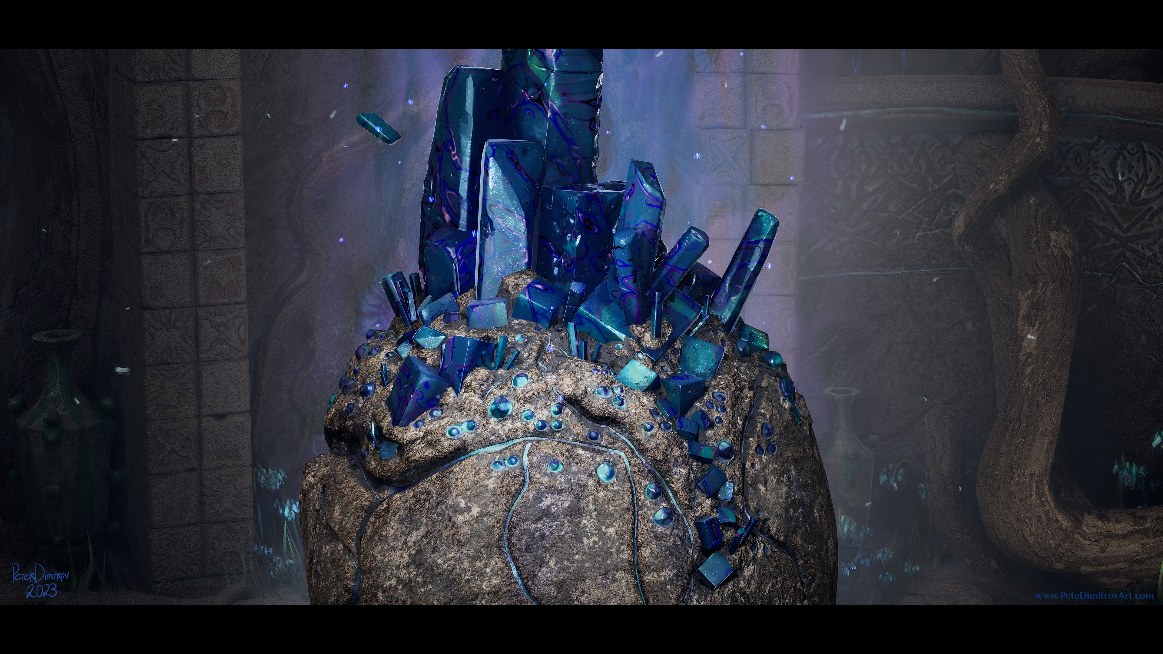 Keep scrolling to see close up of the other crystal colors. Check out my other album to see breakdown and detail view of the crystal prop. www.artstation.com/artwork/Ke52ky