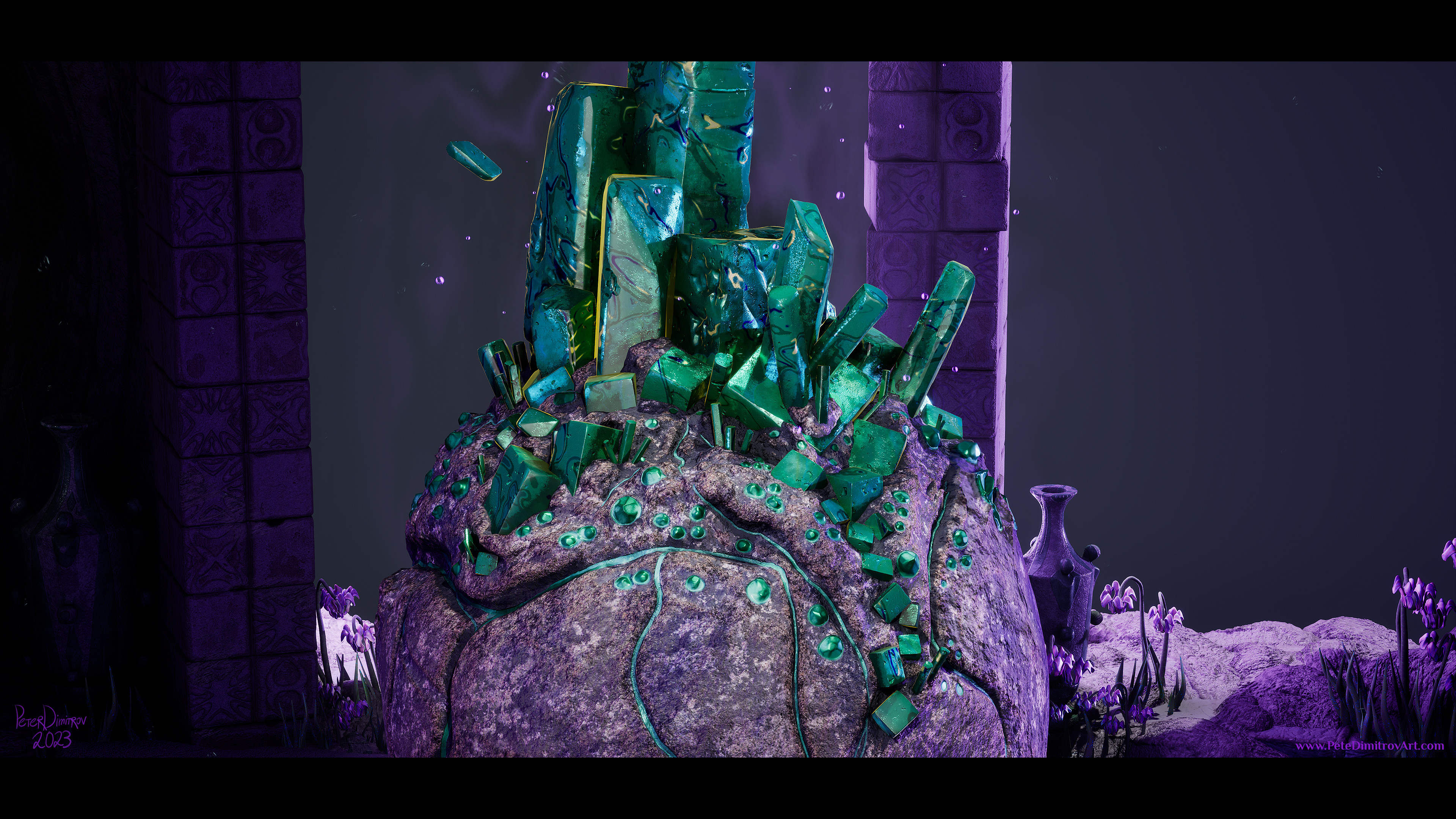 Make sure to check out the detailed view on the crystal prop: https://www.artstation.com/artwork/Ke52ky