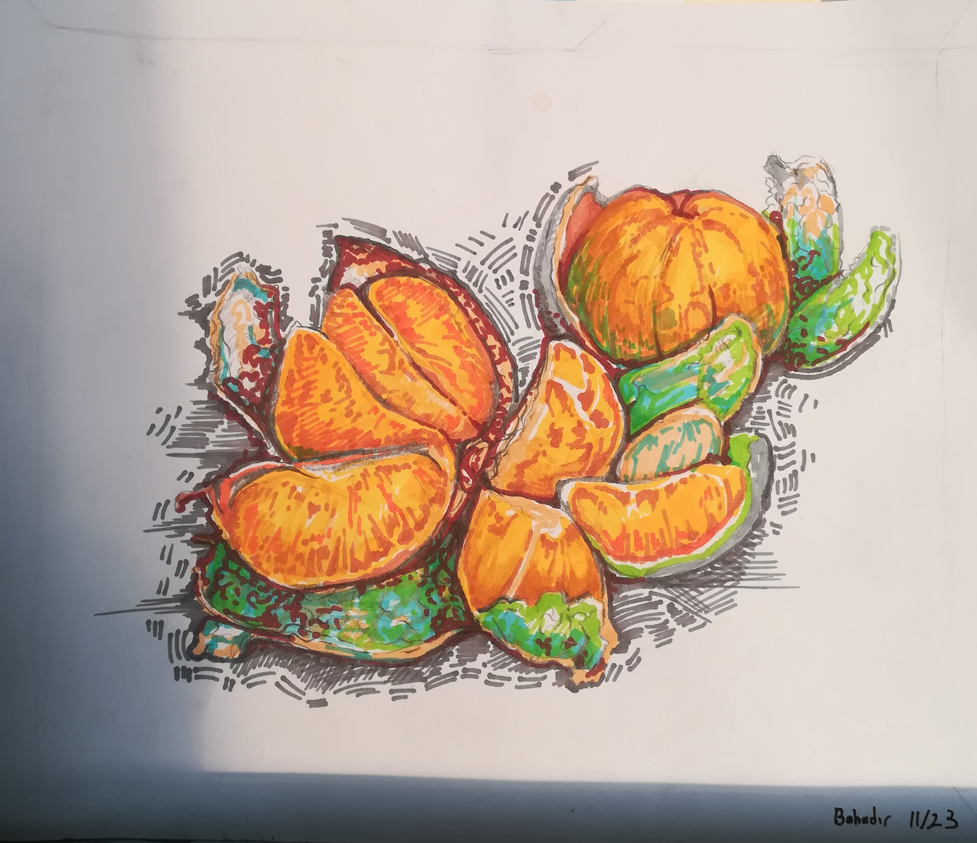 Traditional drawing by Bahadır Atcı