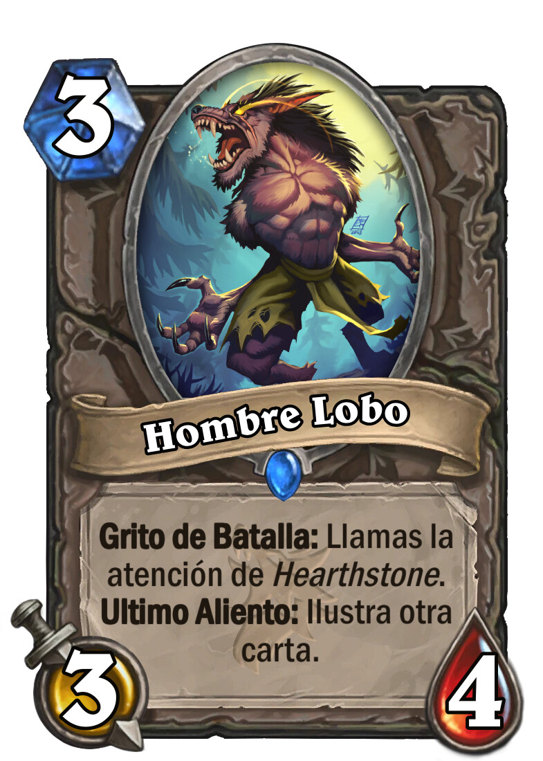 This is just a fan thing. I really want to work and illustrate for Hearthstone