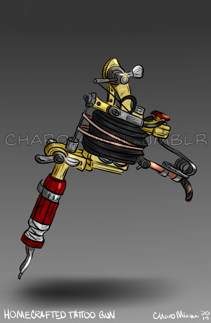 Tattoo Needle Gun made from scrap and Giddyup Buttercup parts