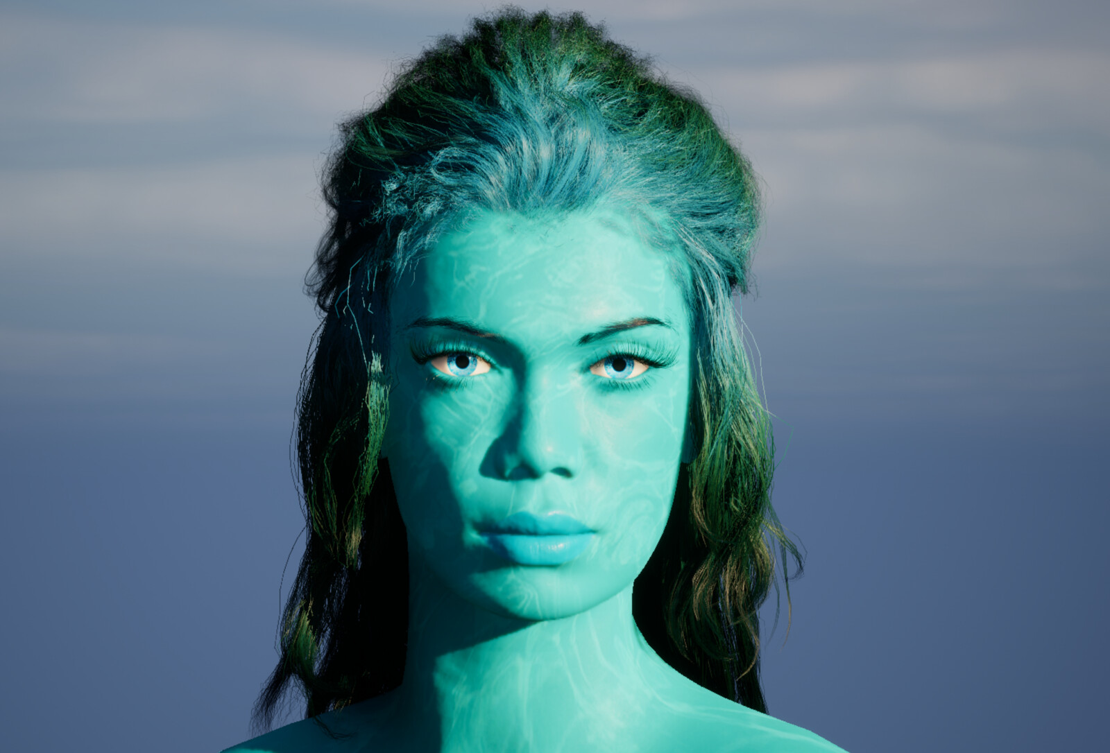 The MetaHuman Virtual Influencer - Blue Magenta