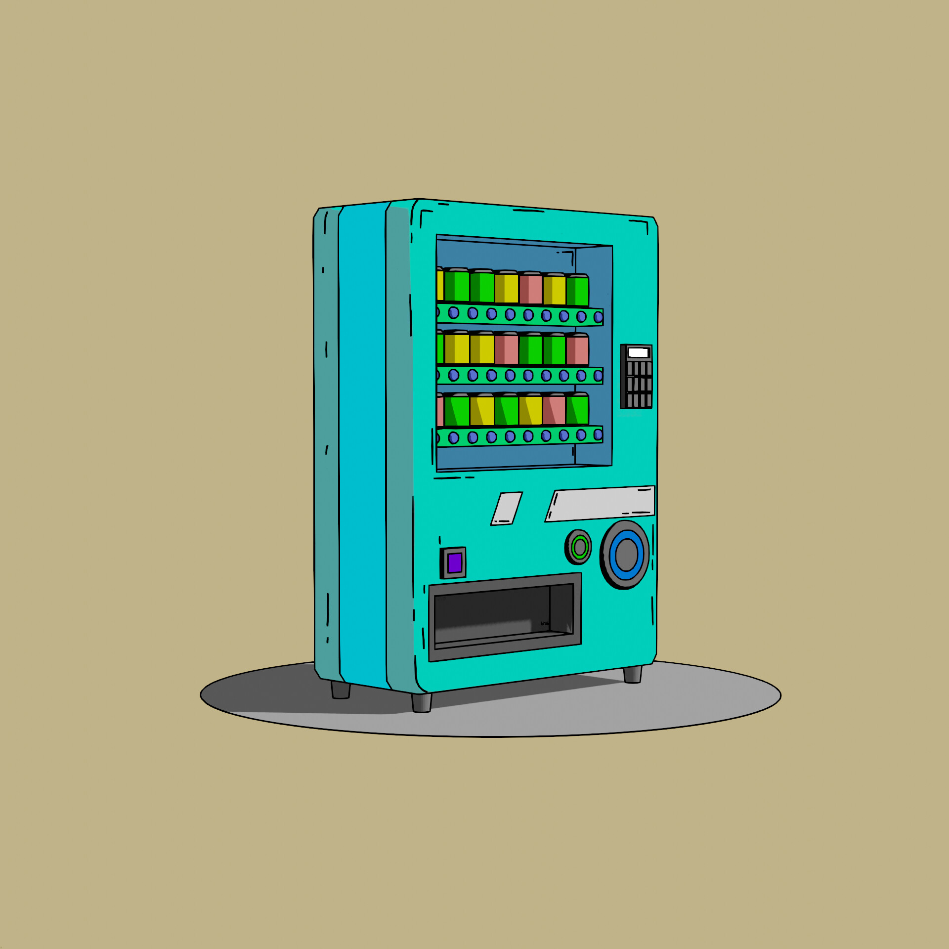 ArtStation - soda machine