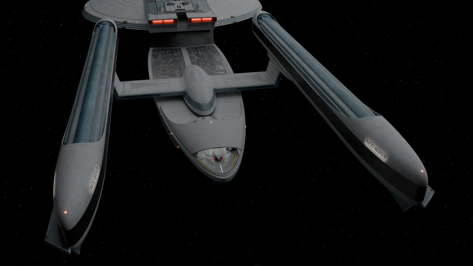 External view of the bay. Excelsior-Class mesh by Chris Kuhn.