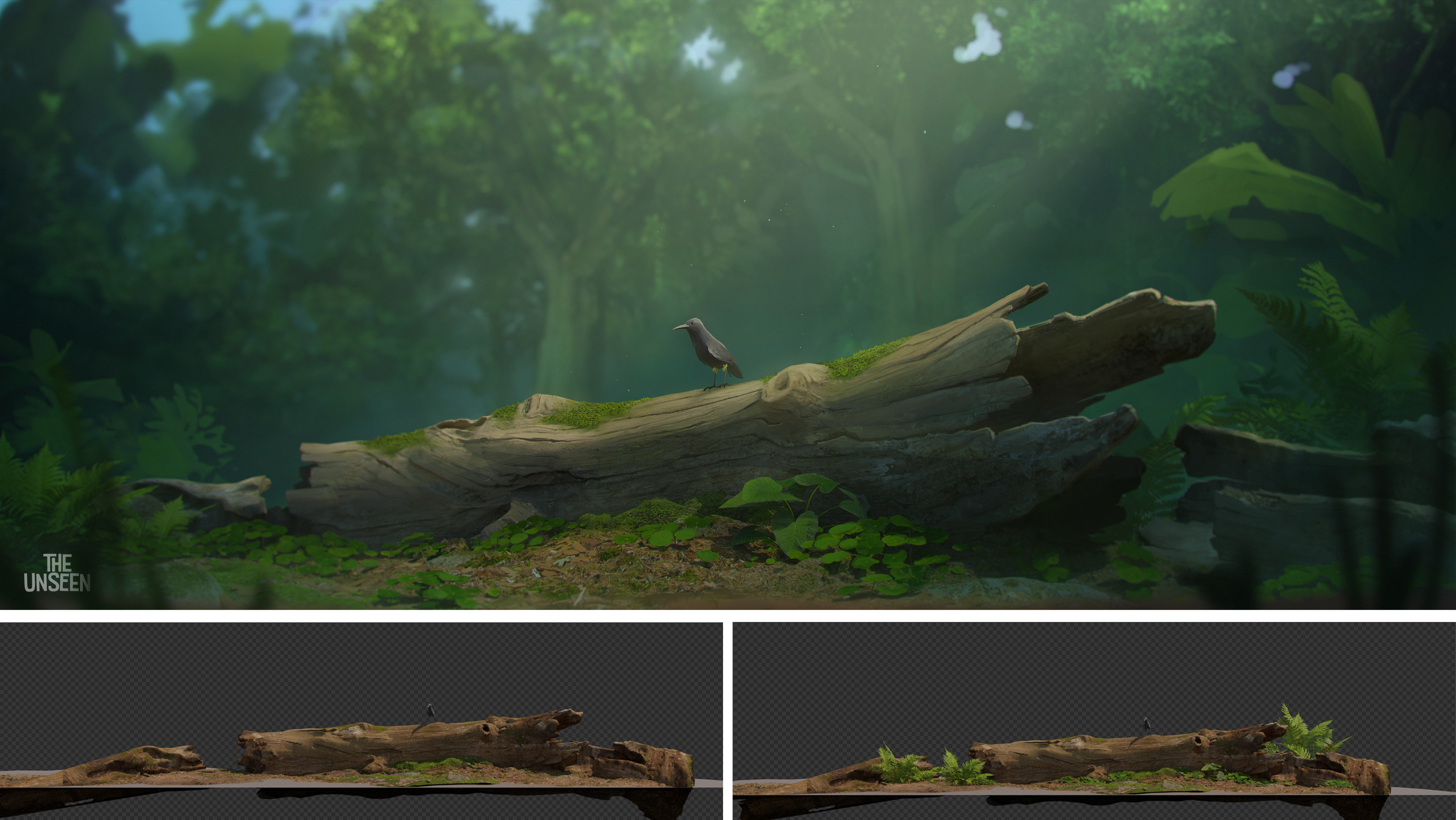 Pre-production art - Dead tree shot

In order to help the modelling department stay as close as possible to the shape of the tree presented in the art, I created a proxy model to share with the team.