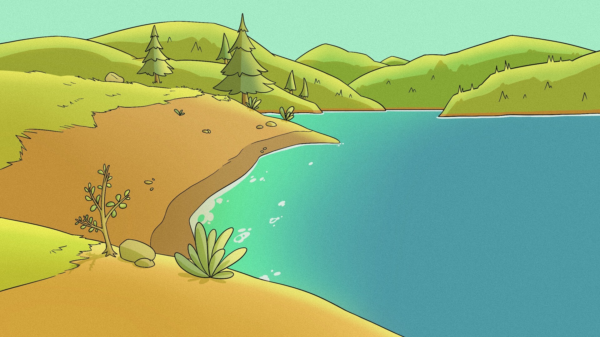 ArtStation Fish n’ Chips Lake Taupo (shot one)