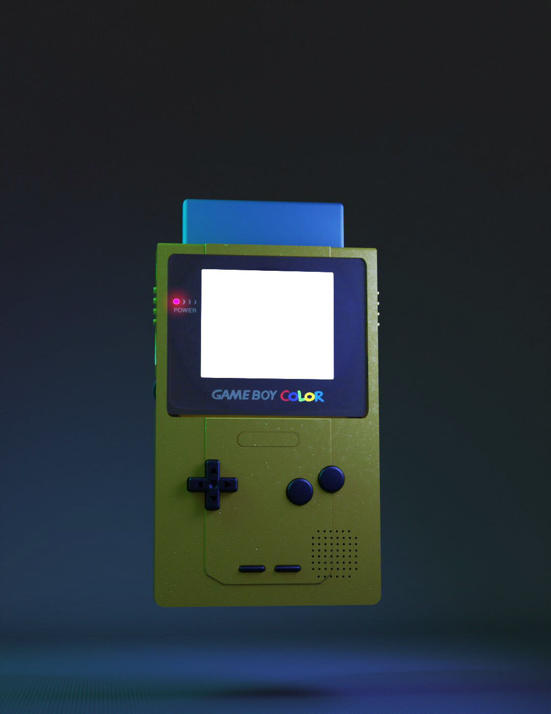 ArtStation Game Boy Color 3D modelling