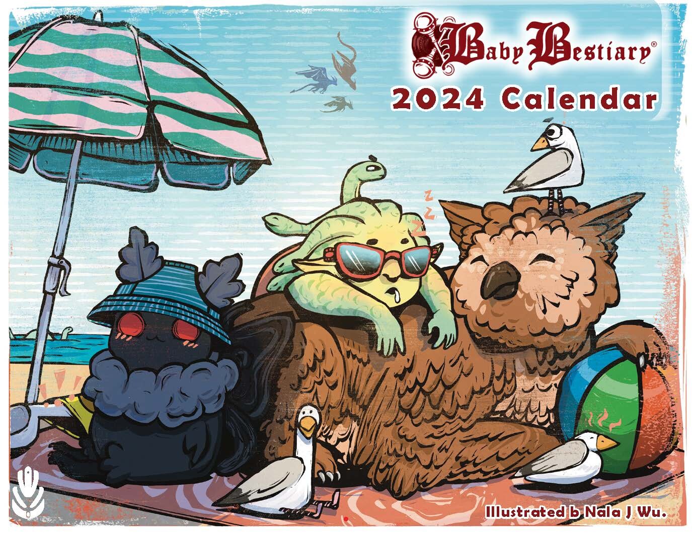 Baby Bestiary Calendar | Beach Day (Cover Art)