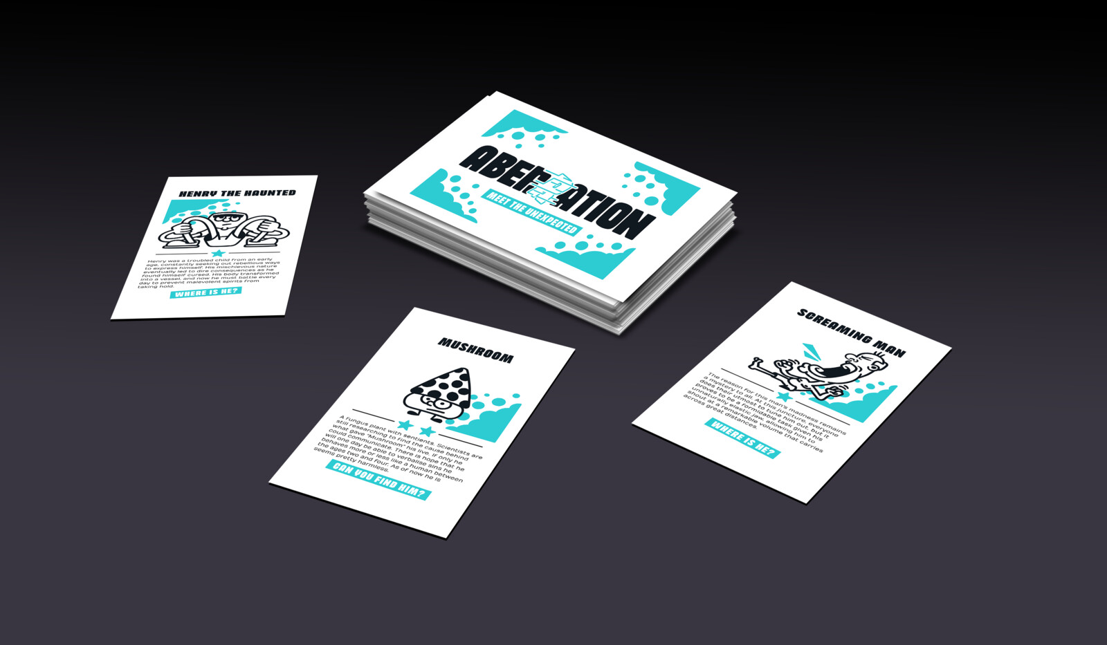 A brand card game that compliments the poster