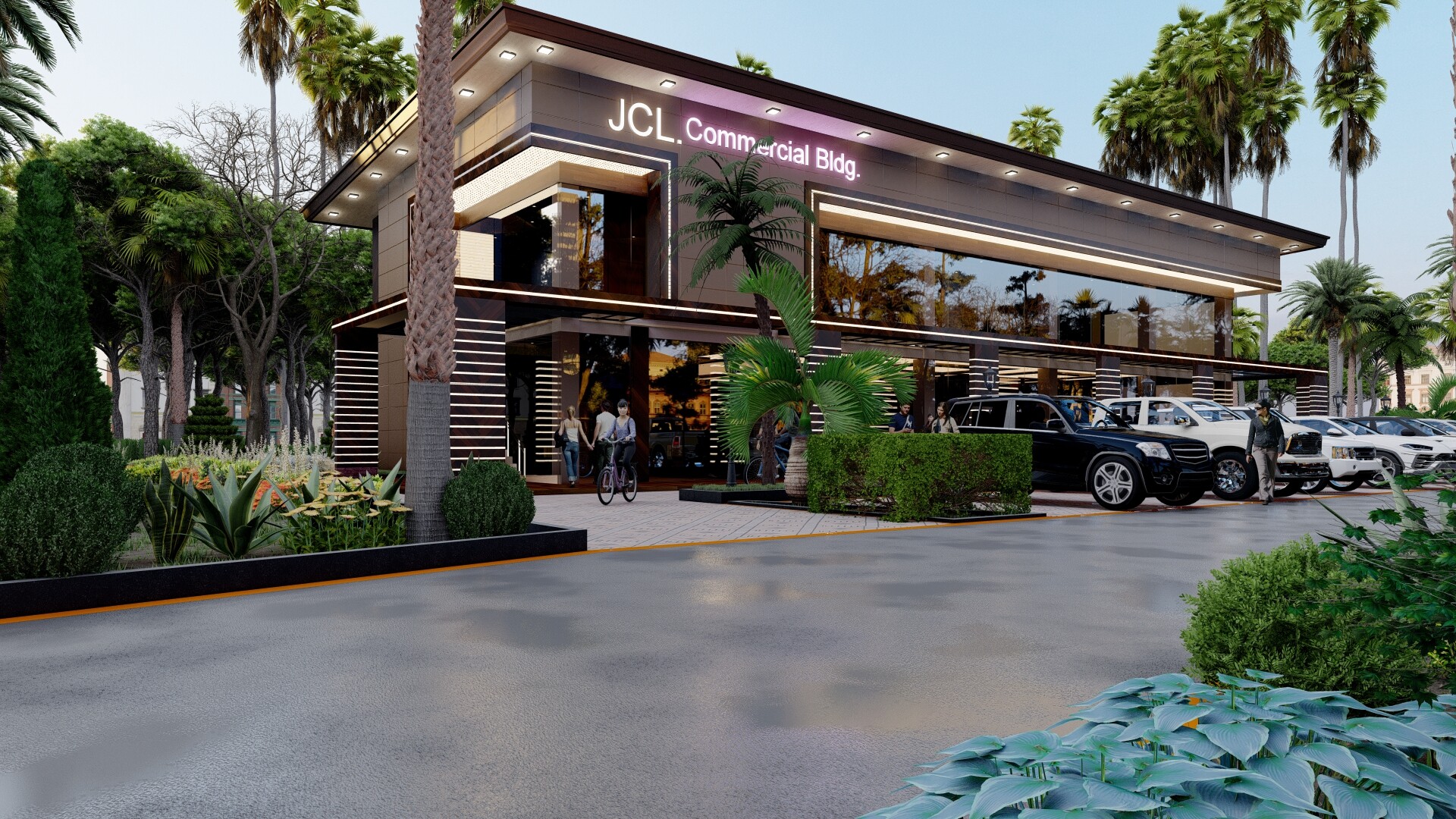 ArtStation - TWO STOREY COMMERCIAL BUILDING