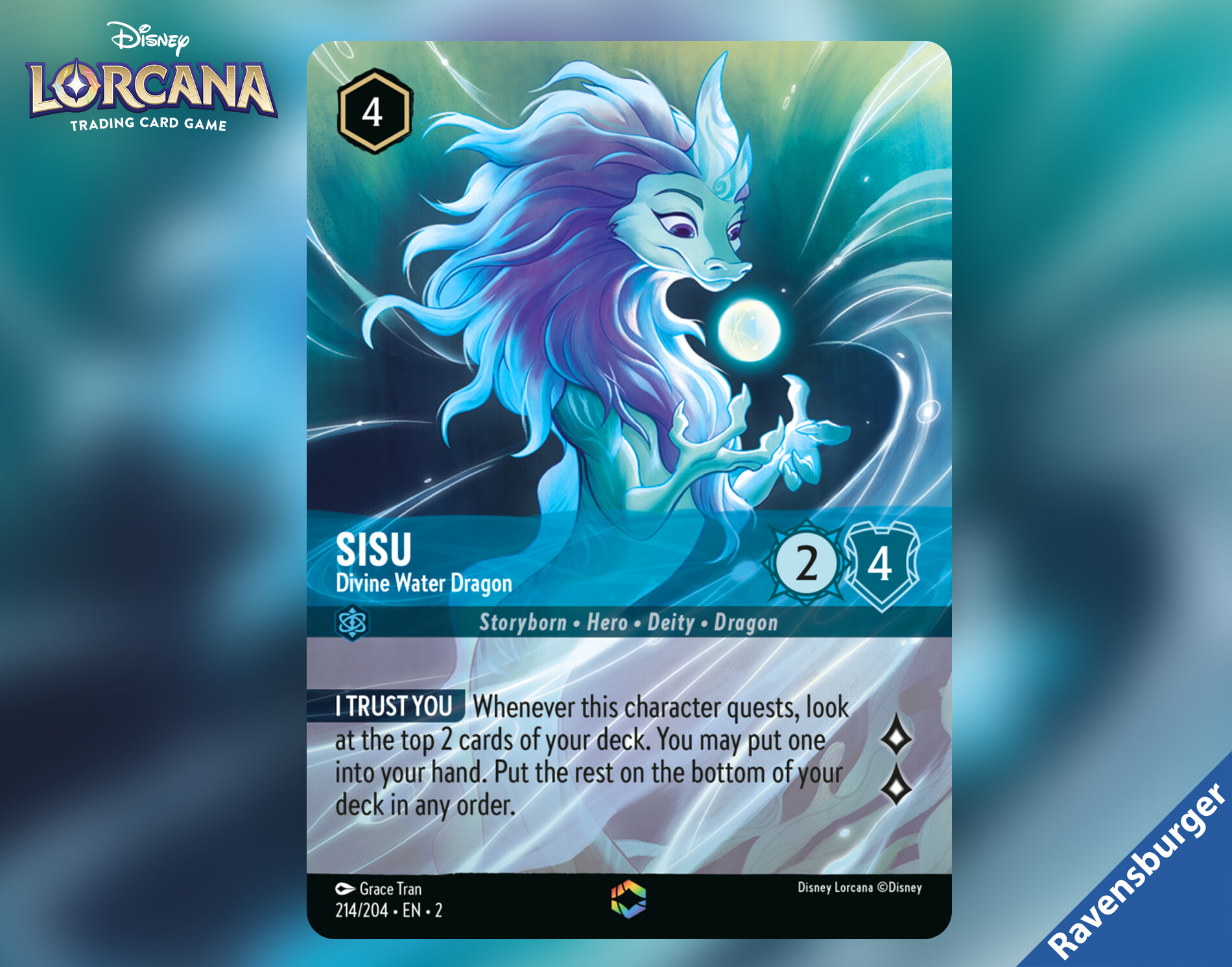 Grace Tran (Tran Tu An) - Lorcana - Sisu Enchanted: Divine Water Dragon