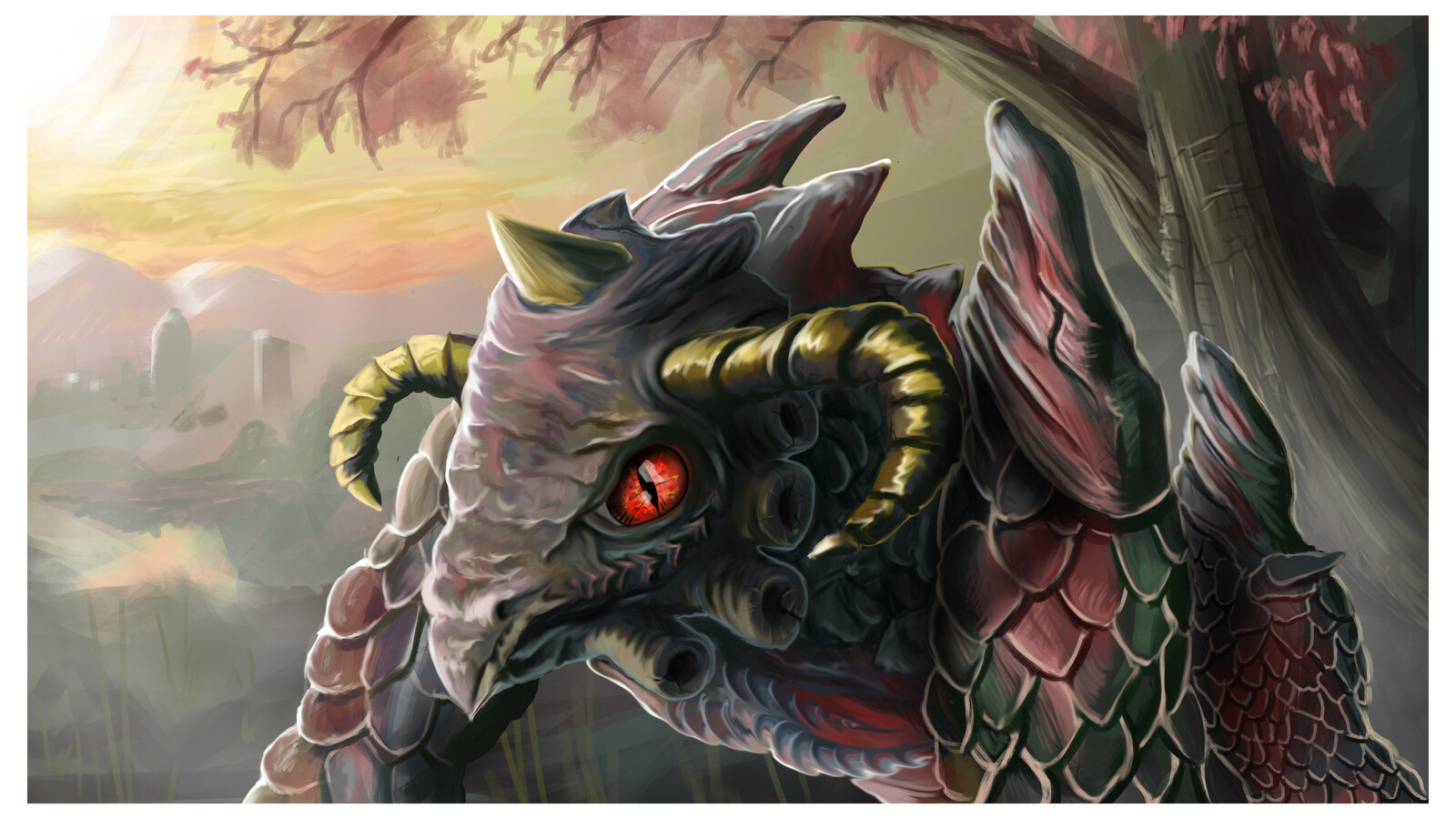 The whole process took about 6 hours from sketch to final render.