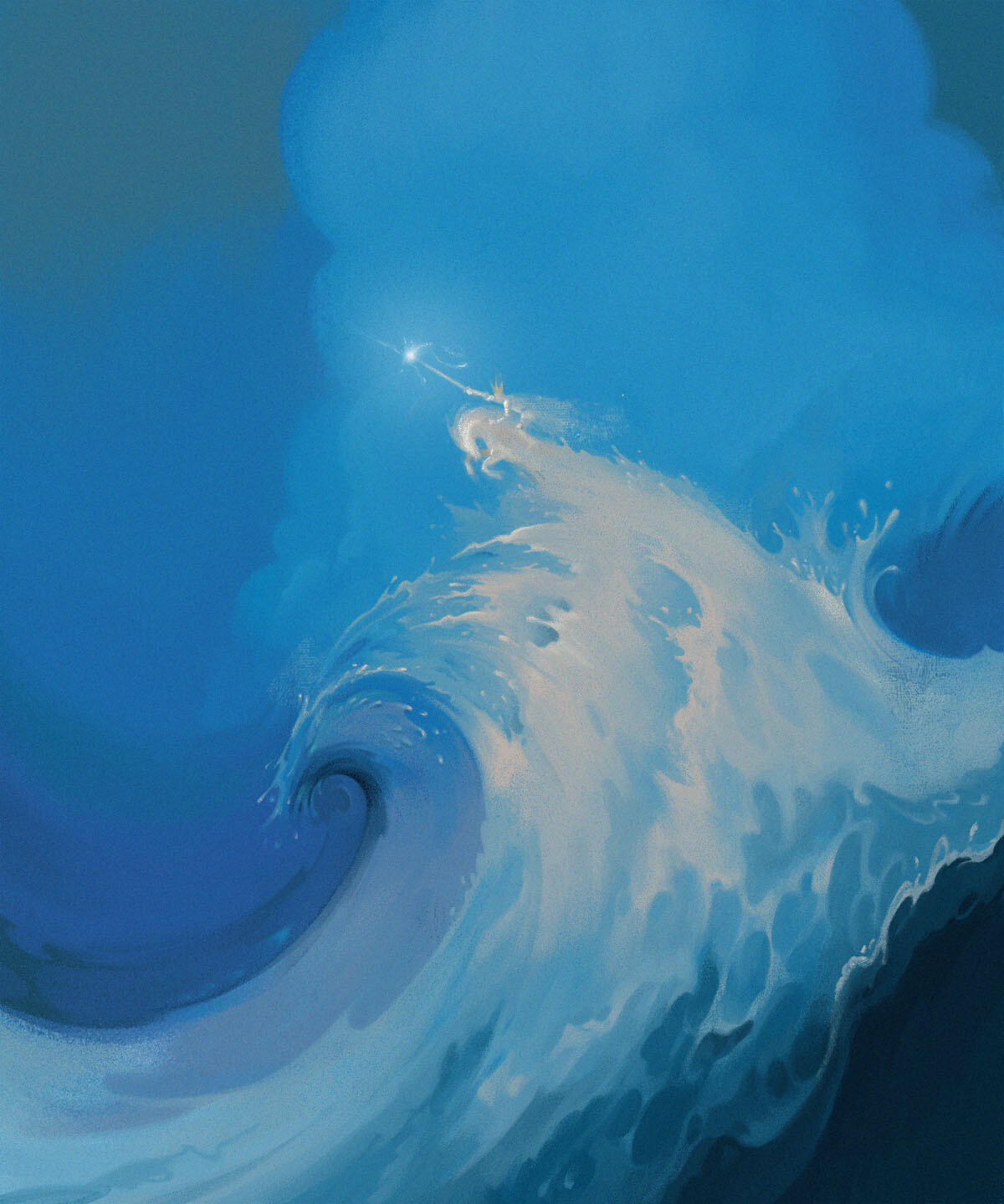 Riding on life's stormy seas