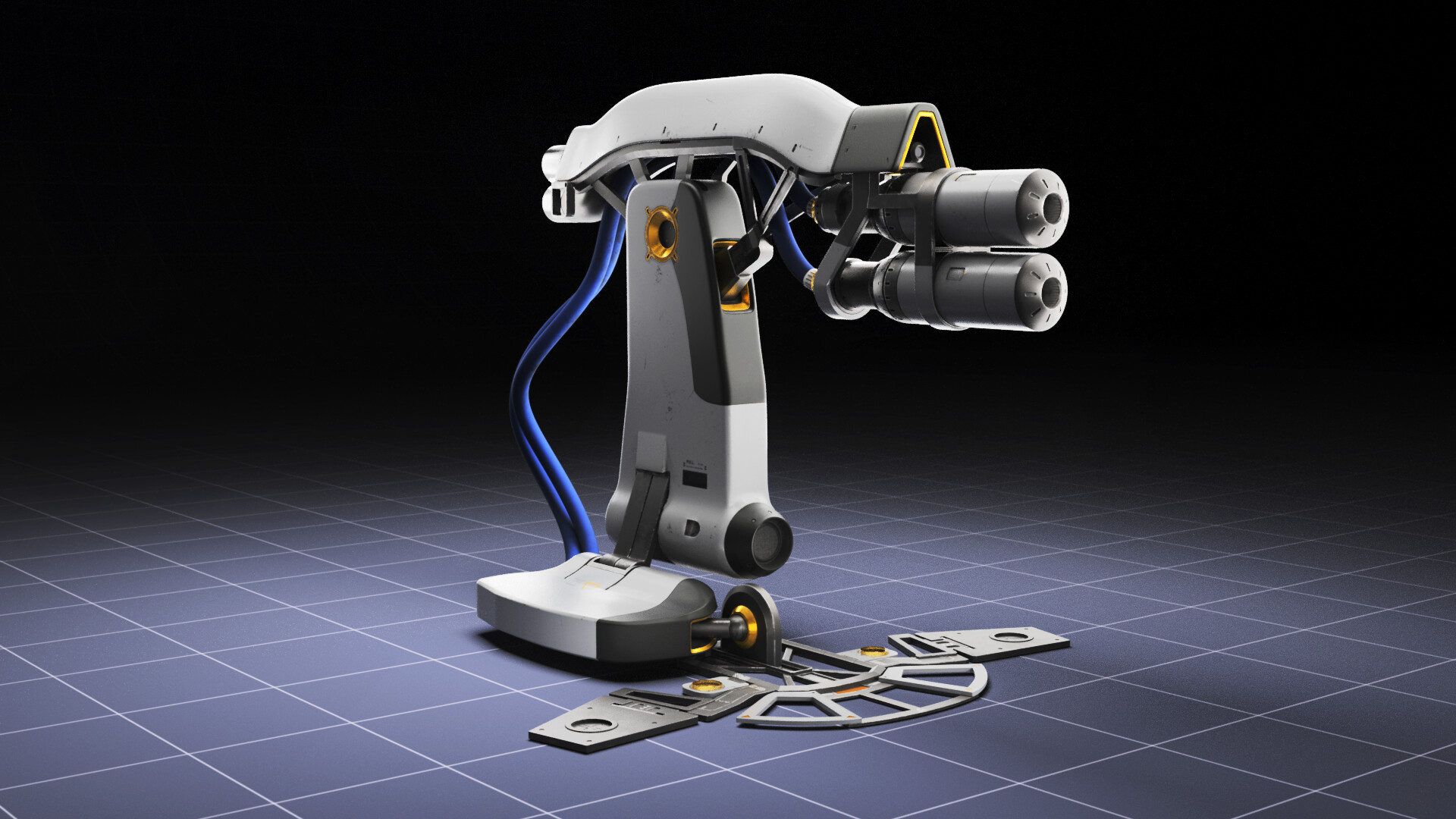 ArtStation - Automatic robot gun