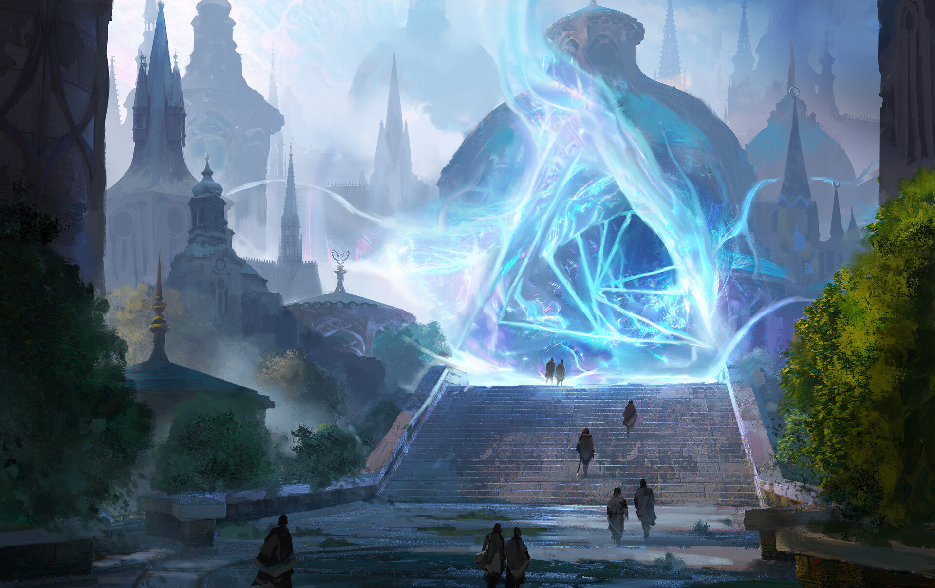 ArtStation - Magic the Gathering - OmenPath Arc concept art