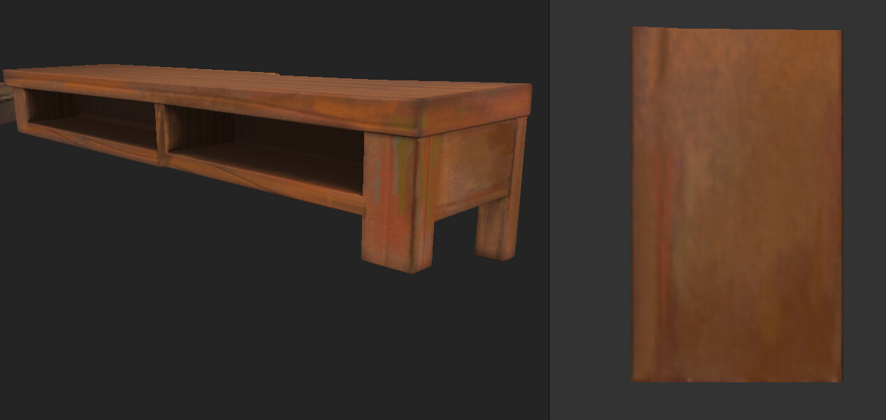 Hand-painted textures
