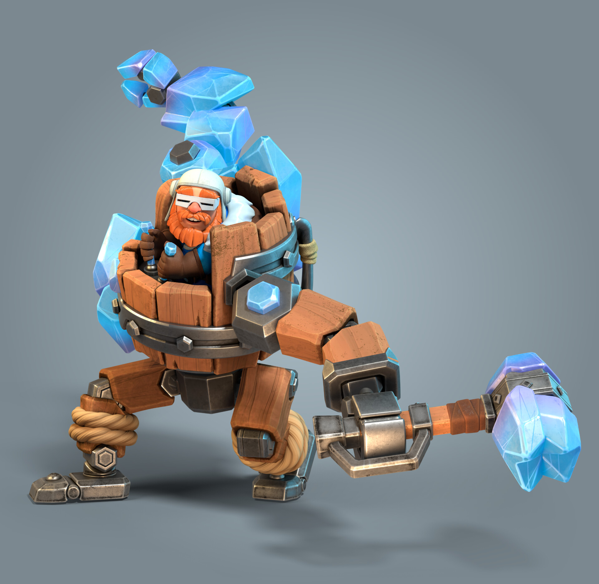 Surface Digital Clash of Clans : Battle Machine Of The North
