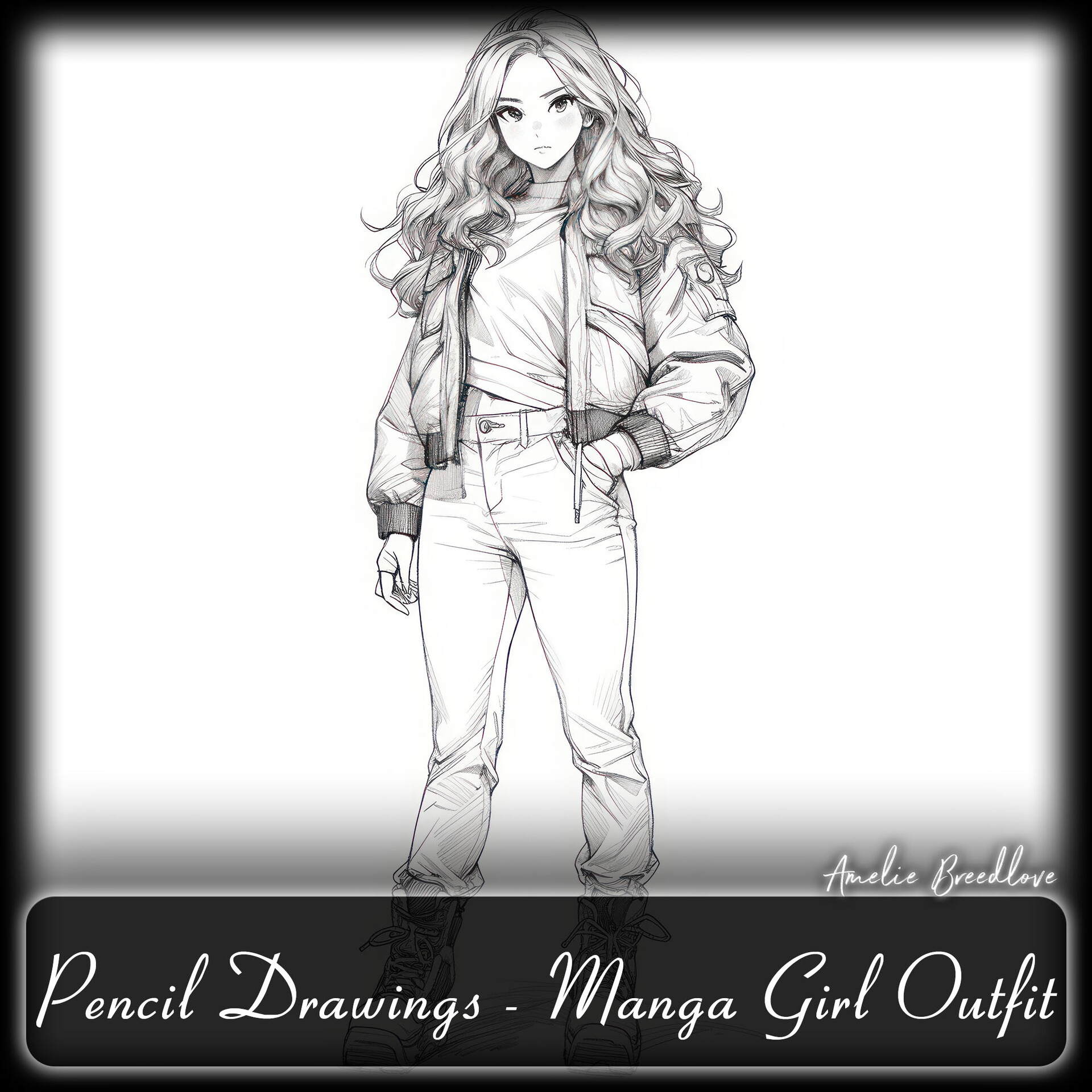 Anime girl deals outfit drawing
