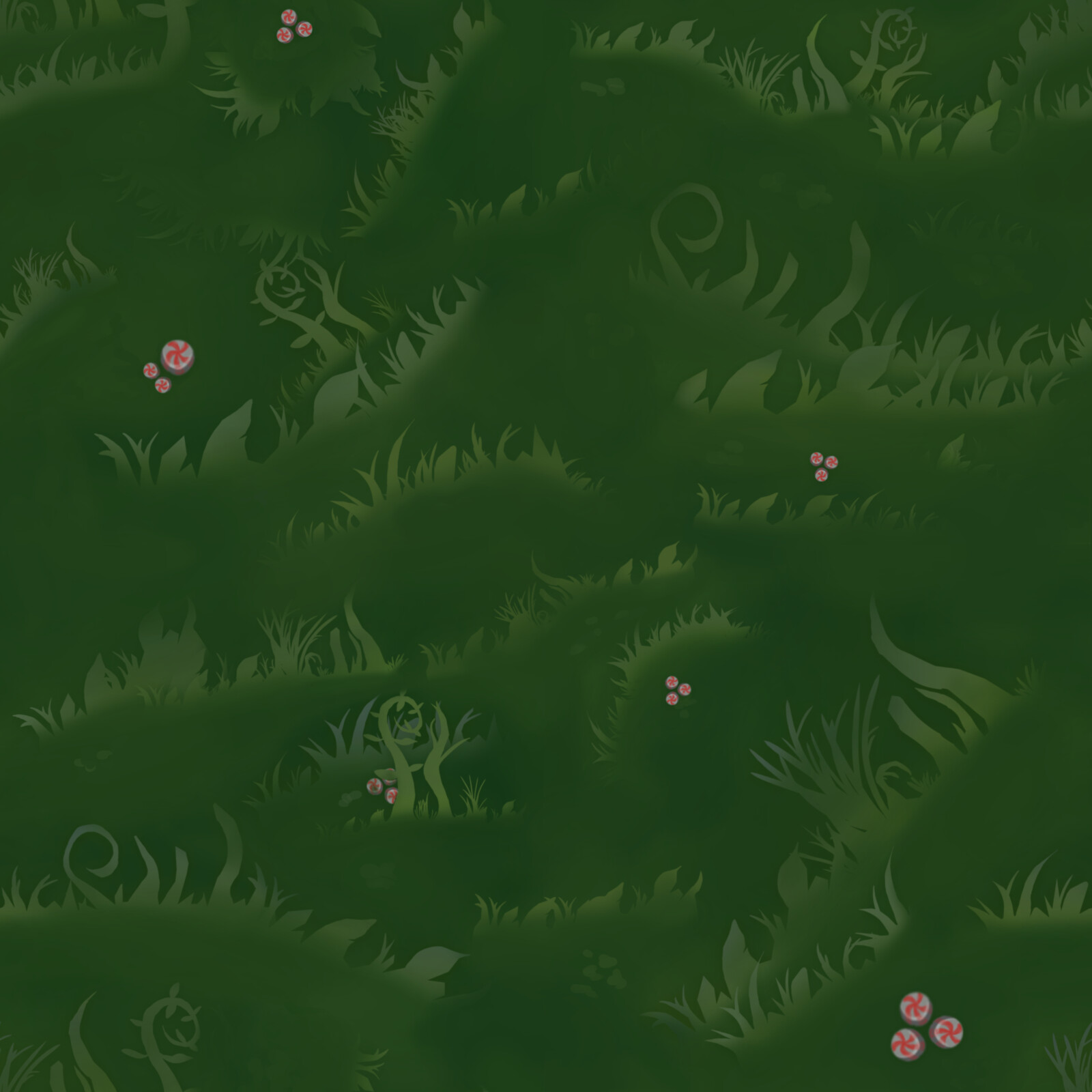Grass mat for game