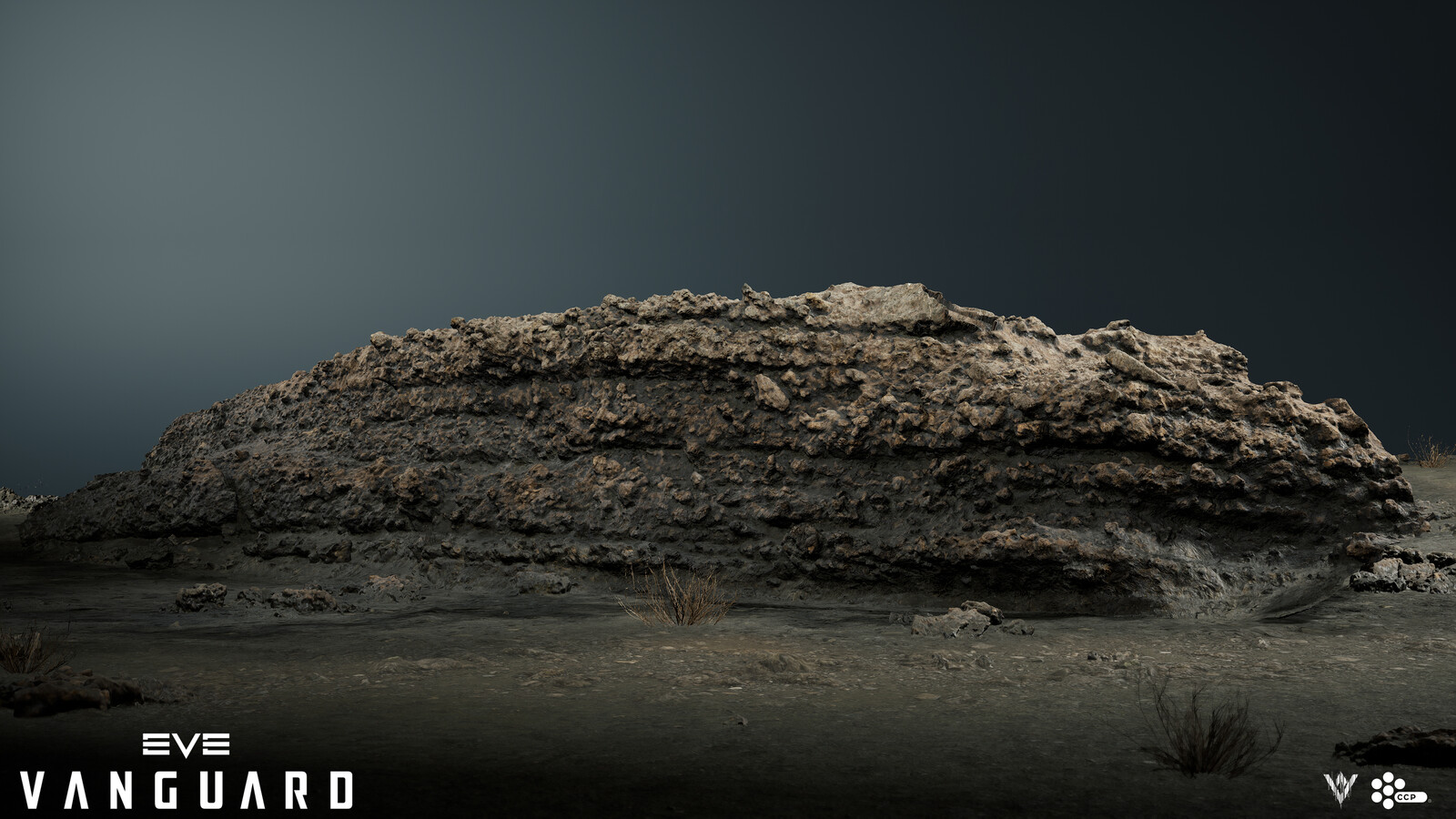 A large sized, open-meshed, photogrammetry ridge.
