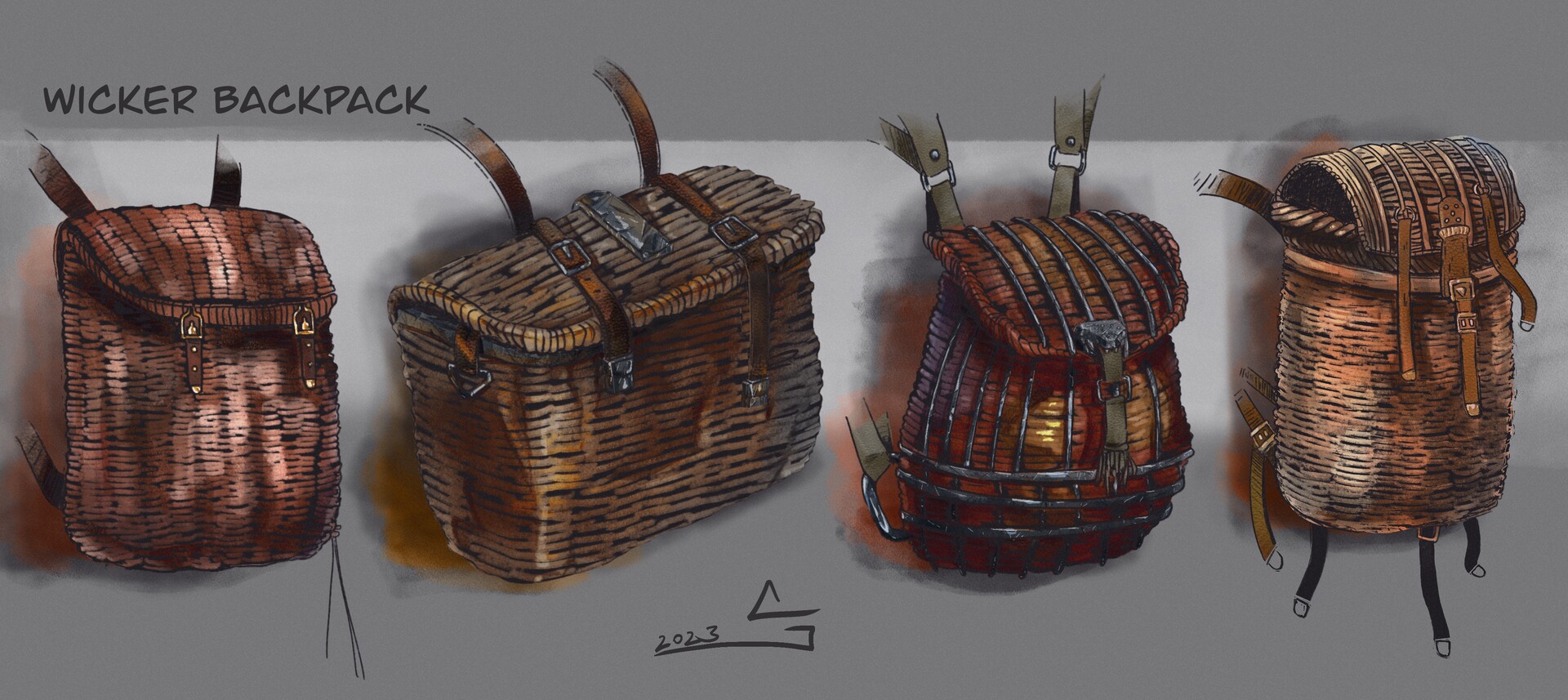 ArtStation Wicker Backpack