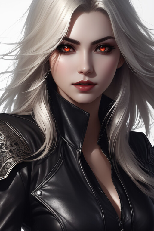 ArtStation Buffy became a dumpire (half human, half vampire)