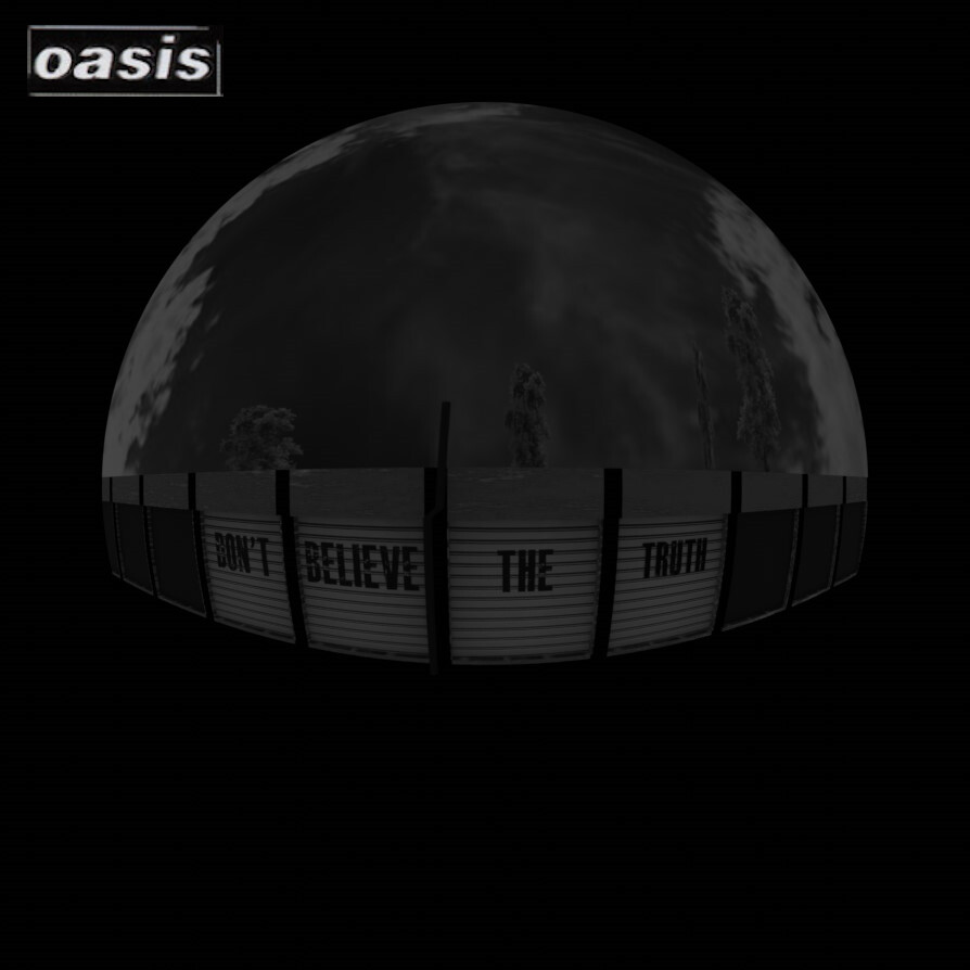 ArtStation - Don't Believe the Truth Oasis Album Cover Recreated