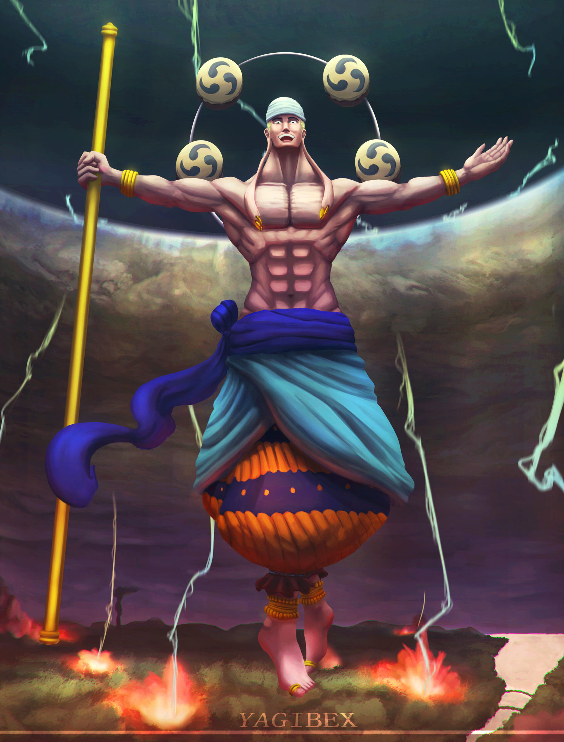 ArtStation - Fanart Enel in One Piece Card Game