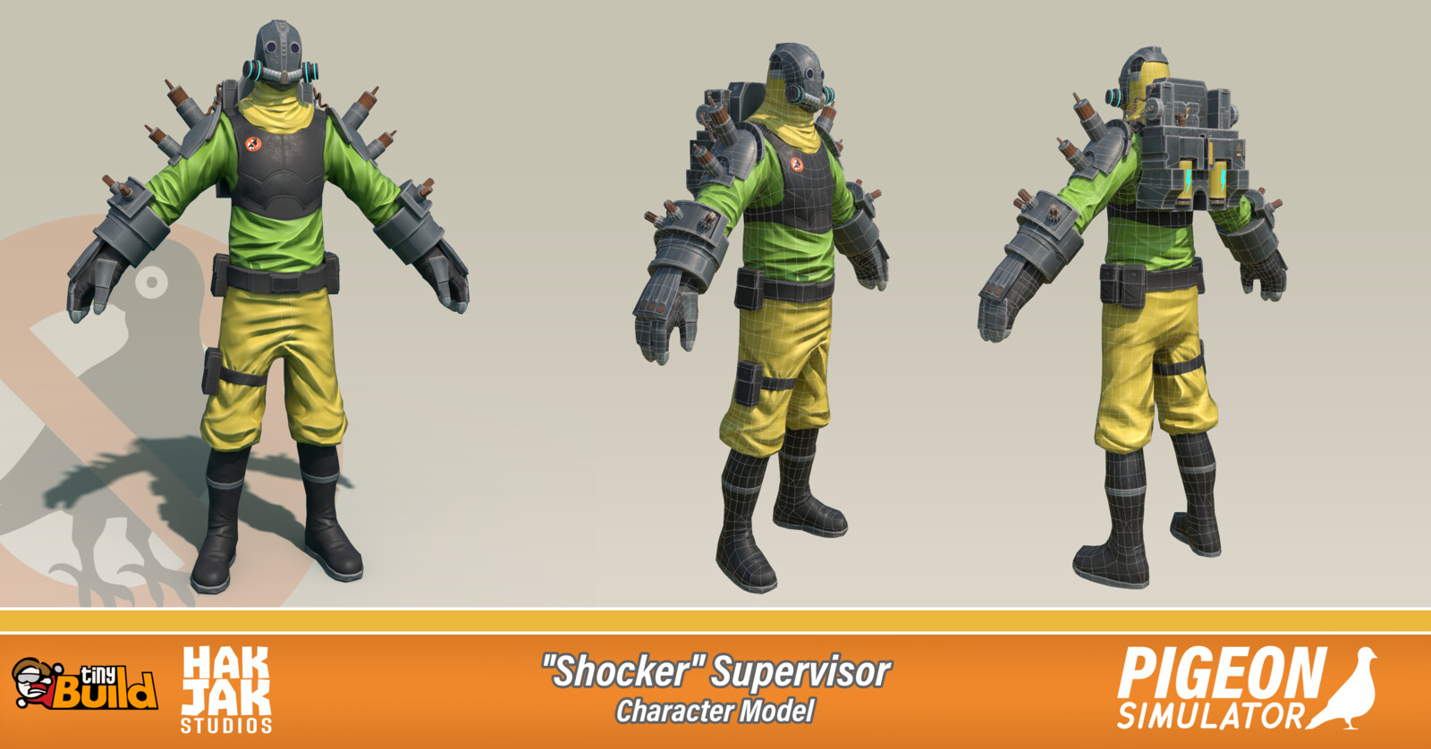 Pigeon Patrol "Shocker" Supervisor - Character Model