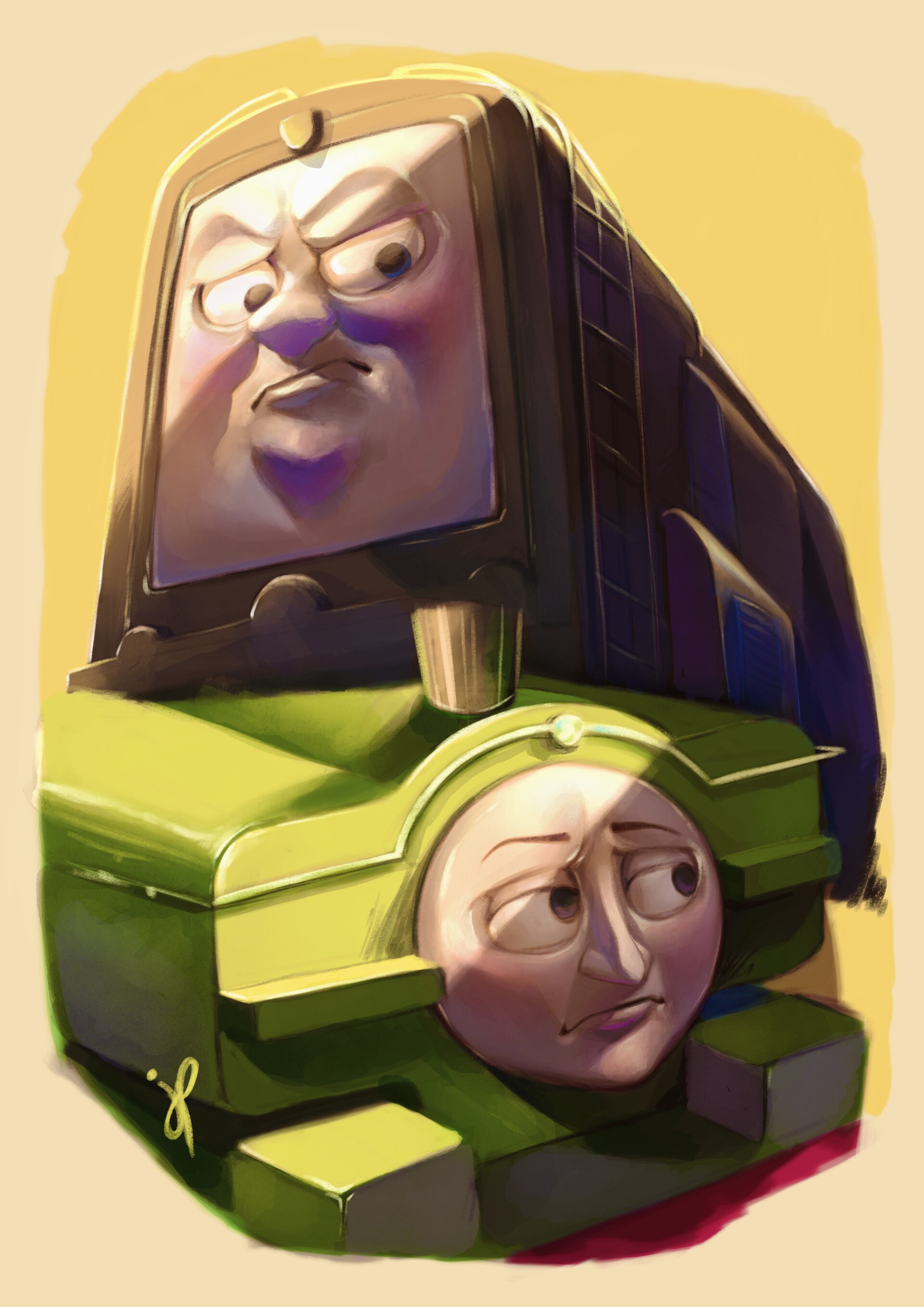 ArtStation 💚✨Duck and Diesel ✨🖤 doodles 💝