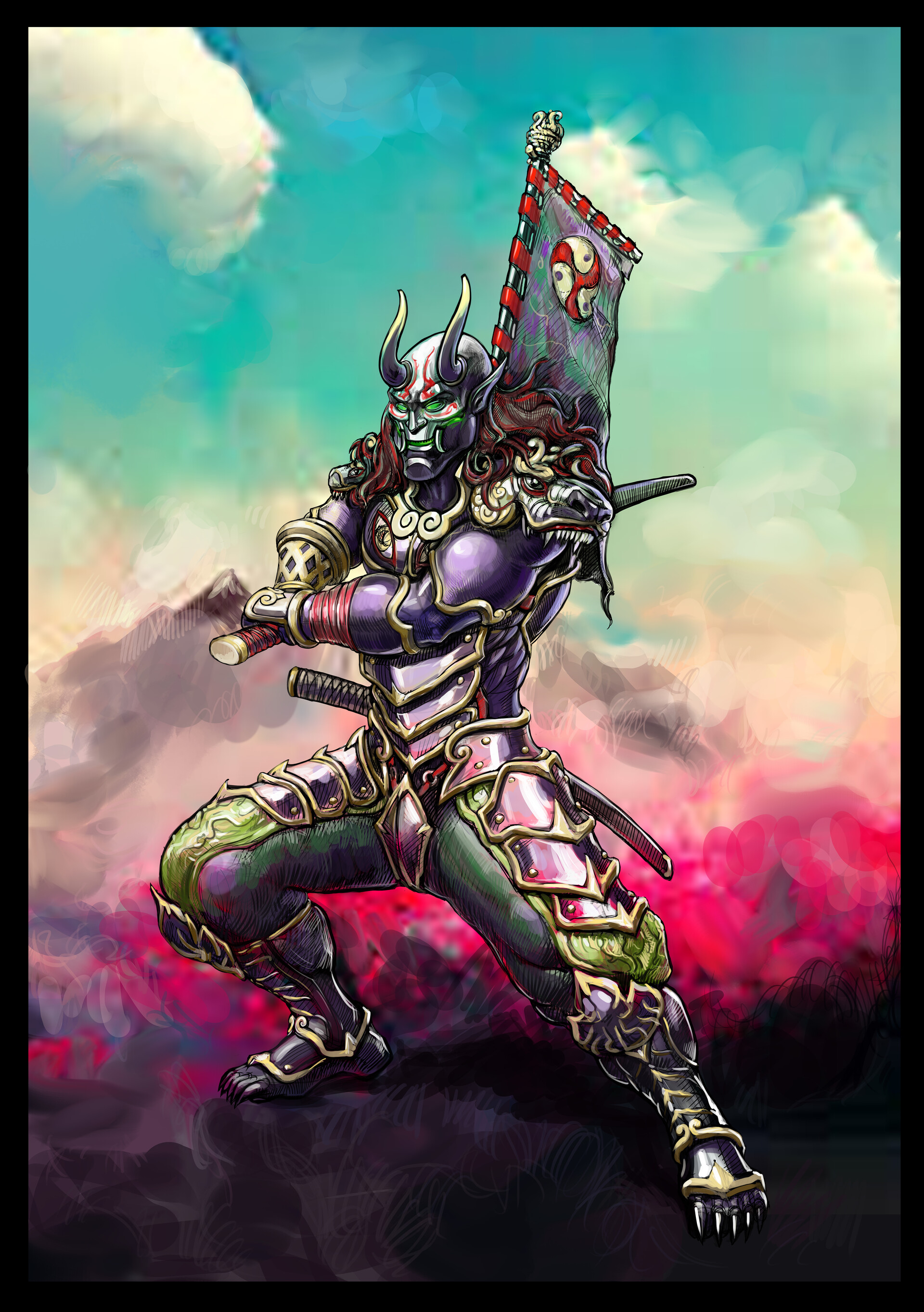 ArtStation - Yoshimitsu (step by step)