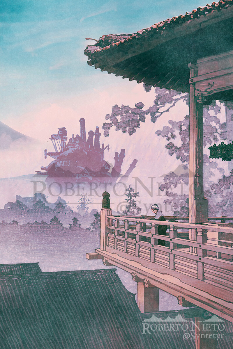 The moving castle in sight